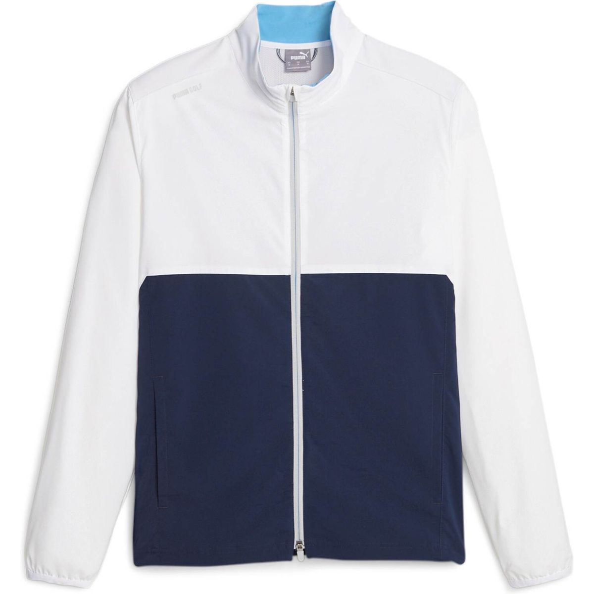 Puma Monterey Wind Jacket Herre Jakke - White Glow/Navy Blazer - Str. M