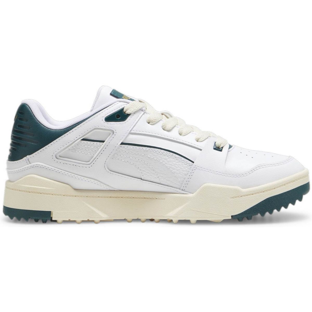 Puma Slipstream G Vandtætte Golfsko Uden Spikes - Puma White/Varsity Green - Str. 48 Normal