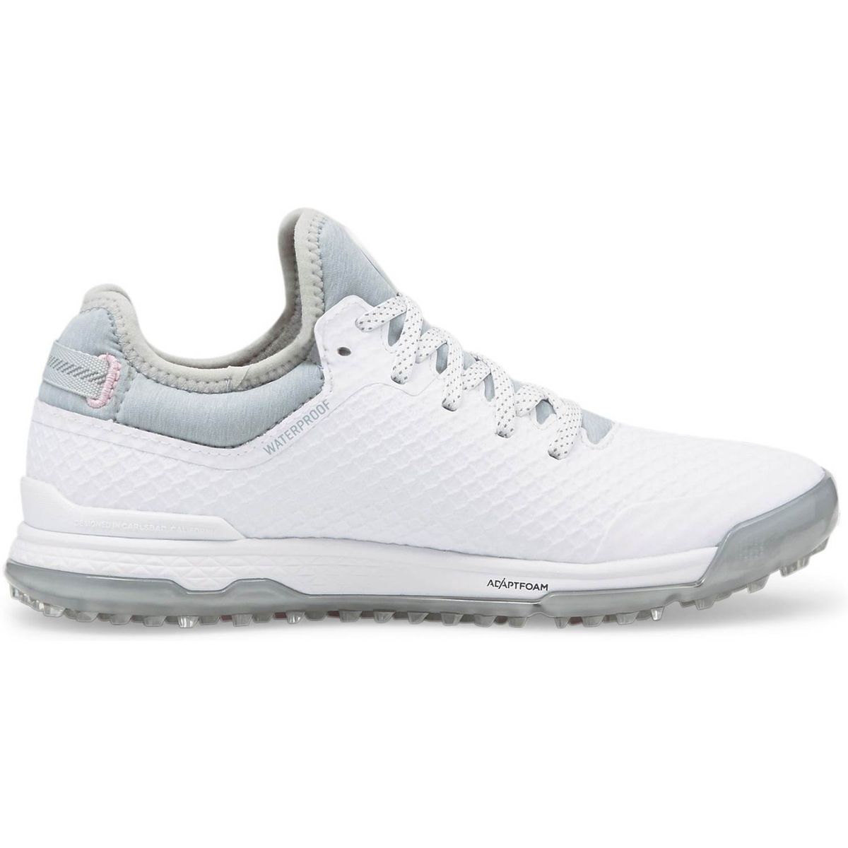 Puma Proadapt Alphacat Vandtætte Dame Golfsko Uden Spikes - Puma White/Puma Silver/Pink Lady - Str. 38 1/2 Normal