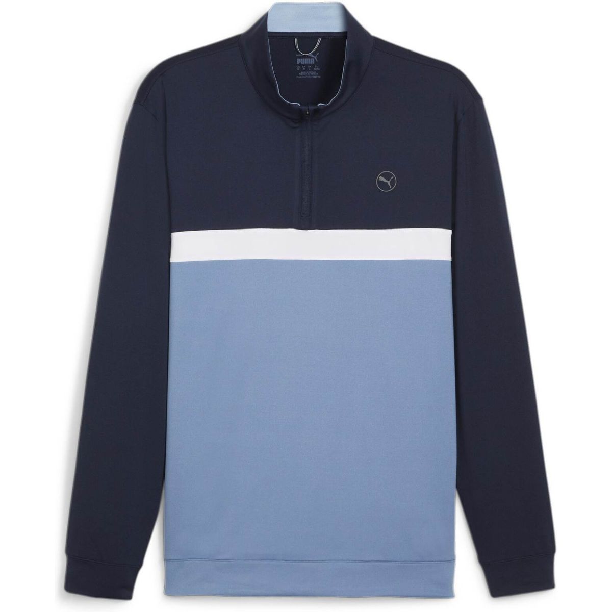 Puma Pure Colorblock (2024) Herre Pullover - Deep Navy/Zen Blue - Str. XXL