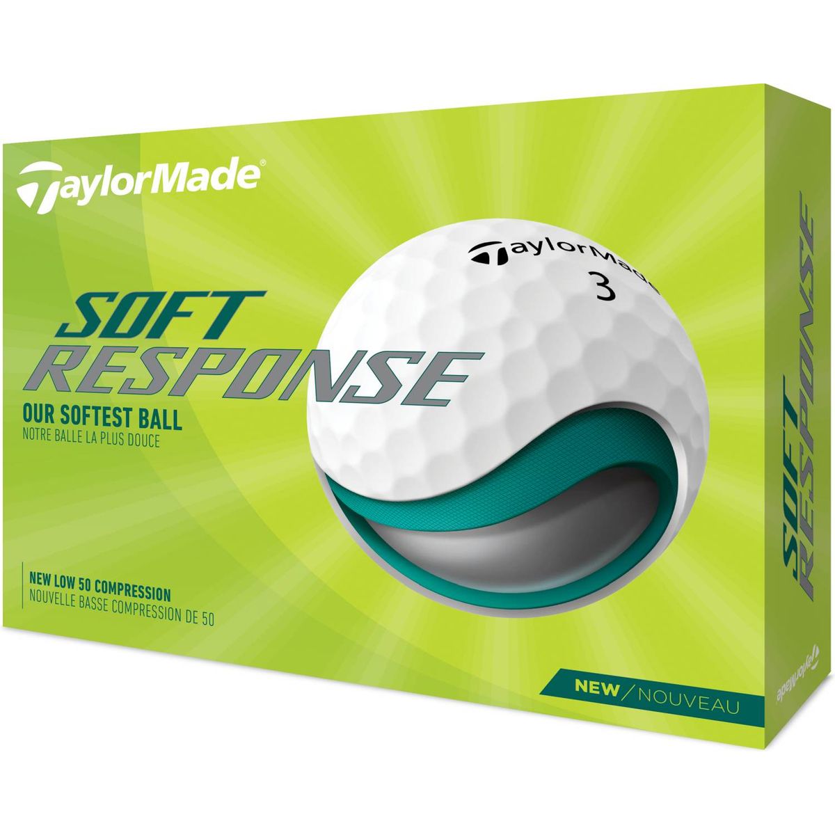 Taylormade Soft Response (2022) Golfbolde - Hvid