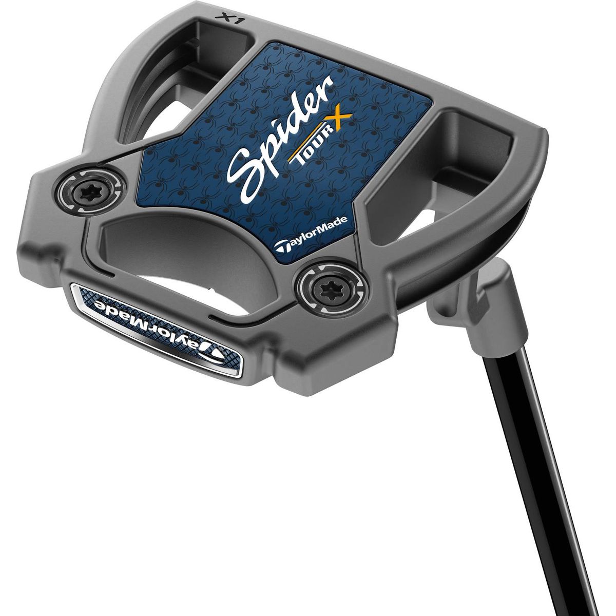 Taylormade Spider Tour X Plumber Neck Putter - Børstet Stål - Højre - Str. 34" - Taylormade Pistol GT 1.0 (2023) 1.0 Hvid/Sort