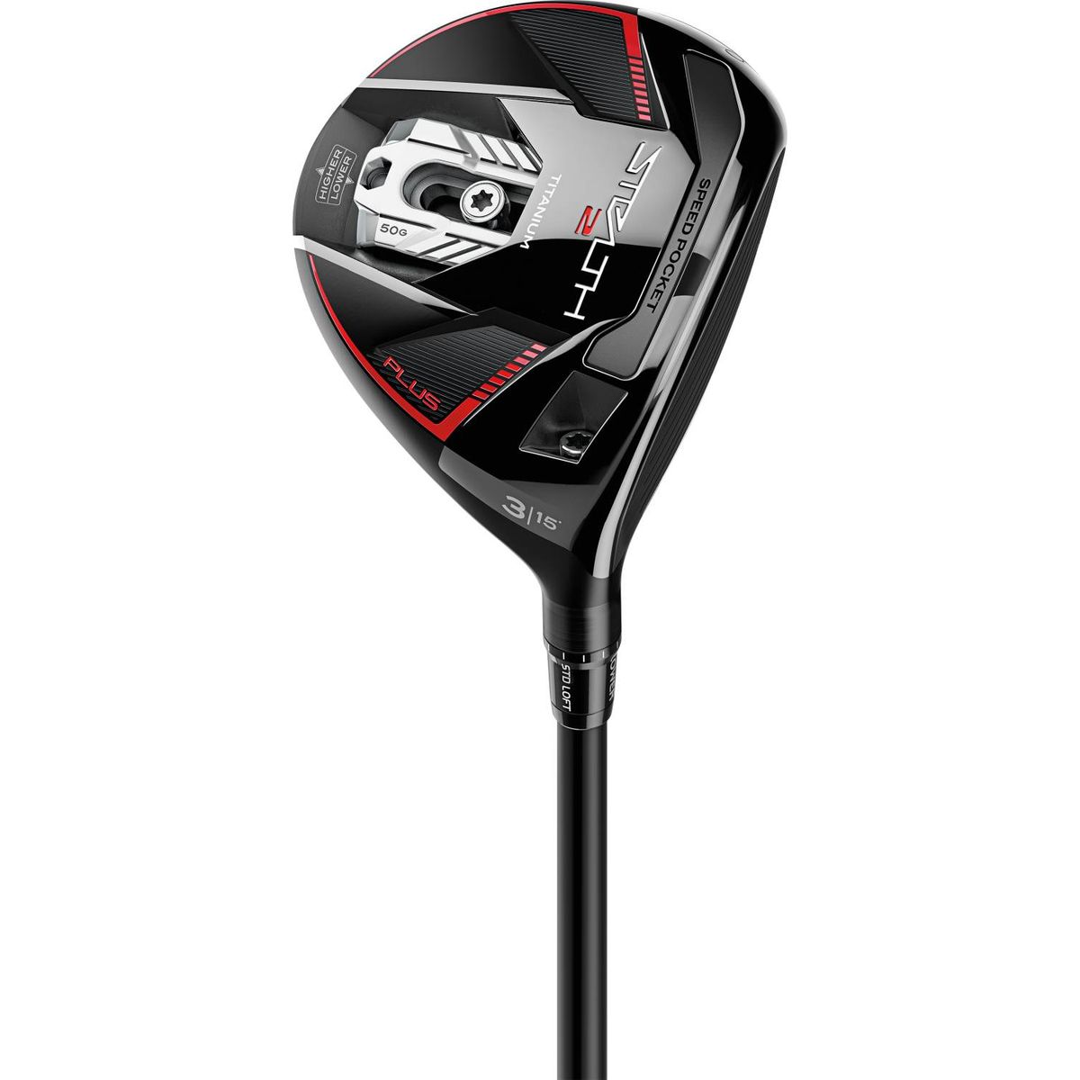 Taylormade Stealth 2 Herre Fairwaykølle - Sort - Højre - 21.0° (7 Kølle) - Fujikura Ventus TR Red 5 Senior Grafit