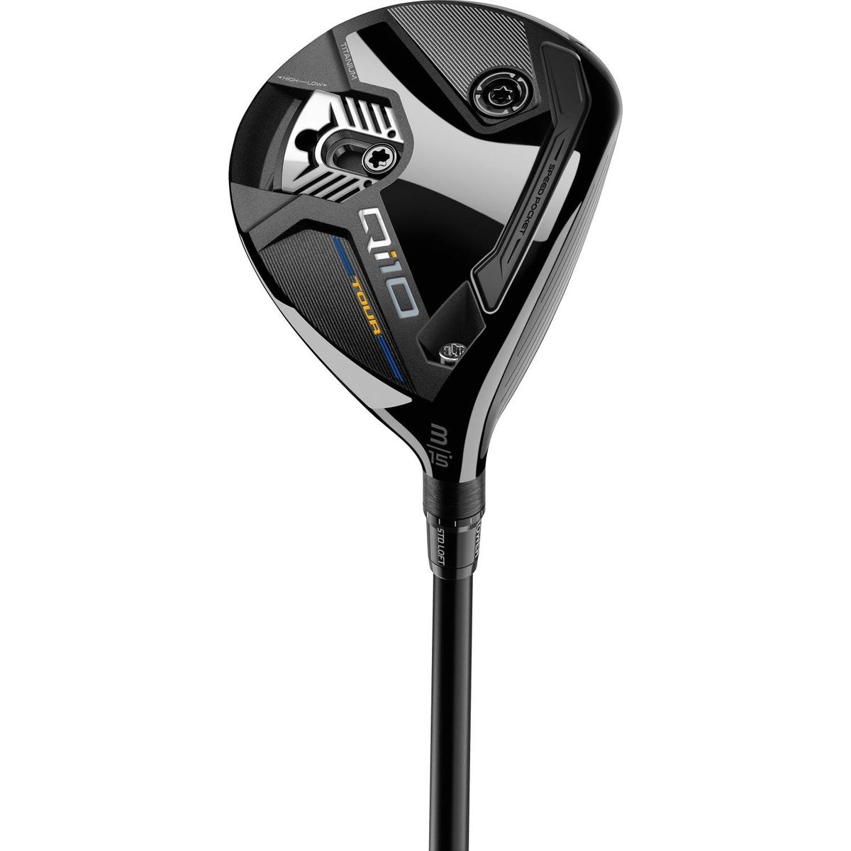 Taylormade Qi10 Tour Herre Fairwaykølle - Sort/Blå - Venstre - 18.0° (5 Kølle) - Mitsubishi Chemical Tensei AV Limited Blue 75 Regular Grafit