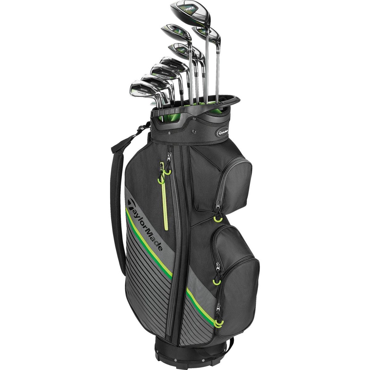 Taylormade RBZ SpeedLite Herre Golfsæt - Black/Green - Højre - DR, 3FW, 4HY, 6-9, PW, SW, PUTTER - Taylormade RBZ SpeedLite Senior Grafit