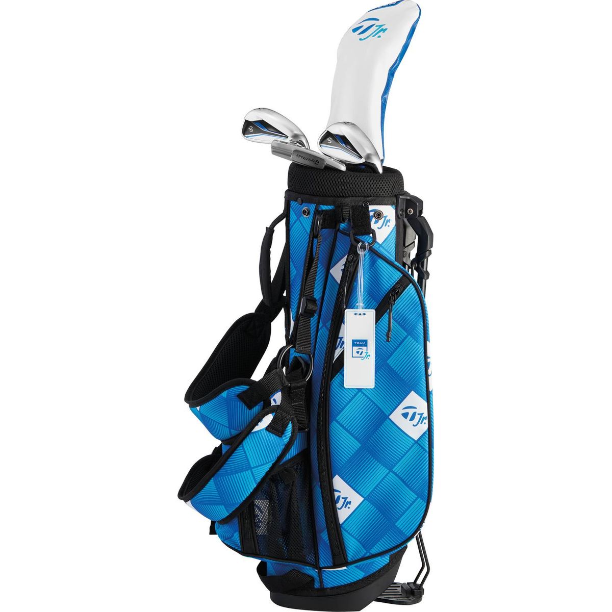 Taylormade Team Junior Junior Golfsæt - Blue/White - Højre - DR, FW, HY, 7, 9, W, Putter - Taylormade Team Junior Junior Grafit