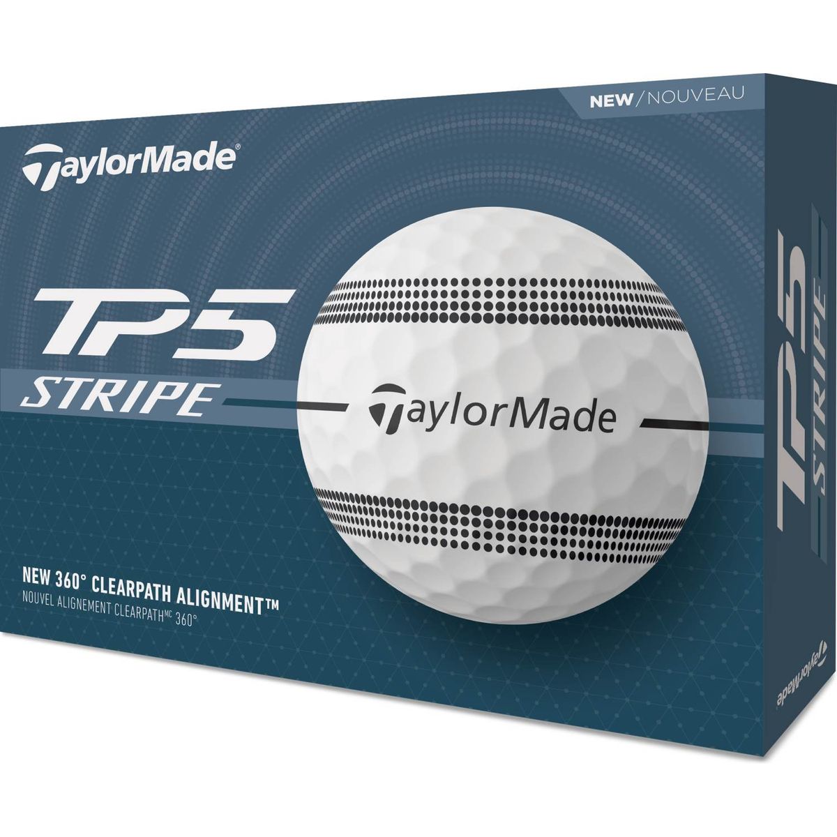 Taylormade TP5 Stripe Golfbolde - Hvid