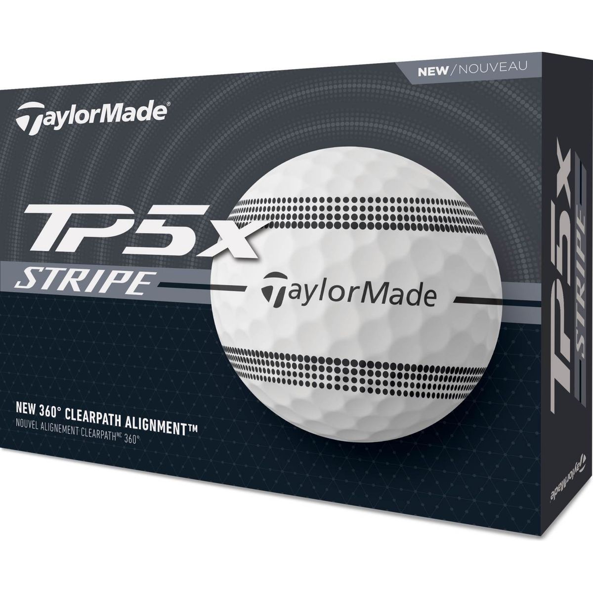 Taylormade TP5x Stripe Golfbolde - Hvid