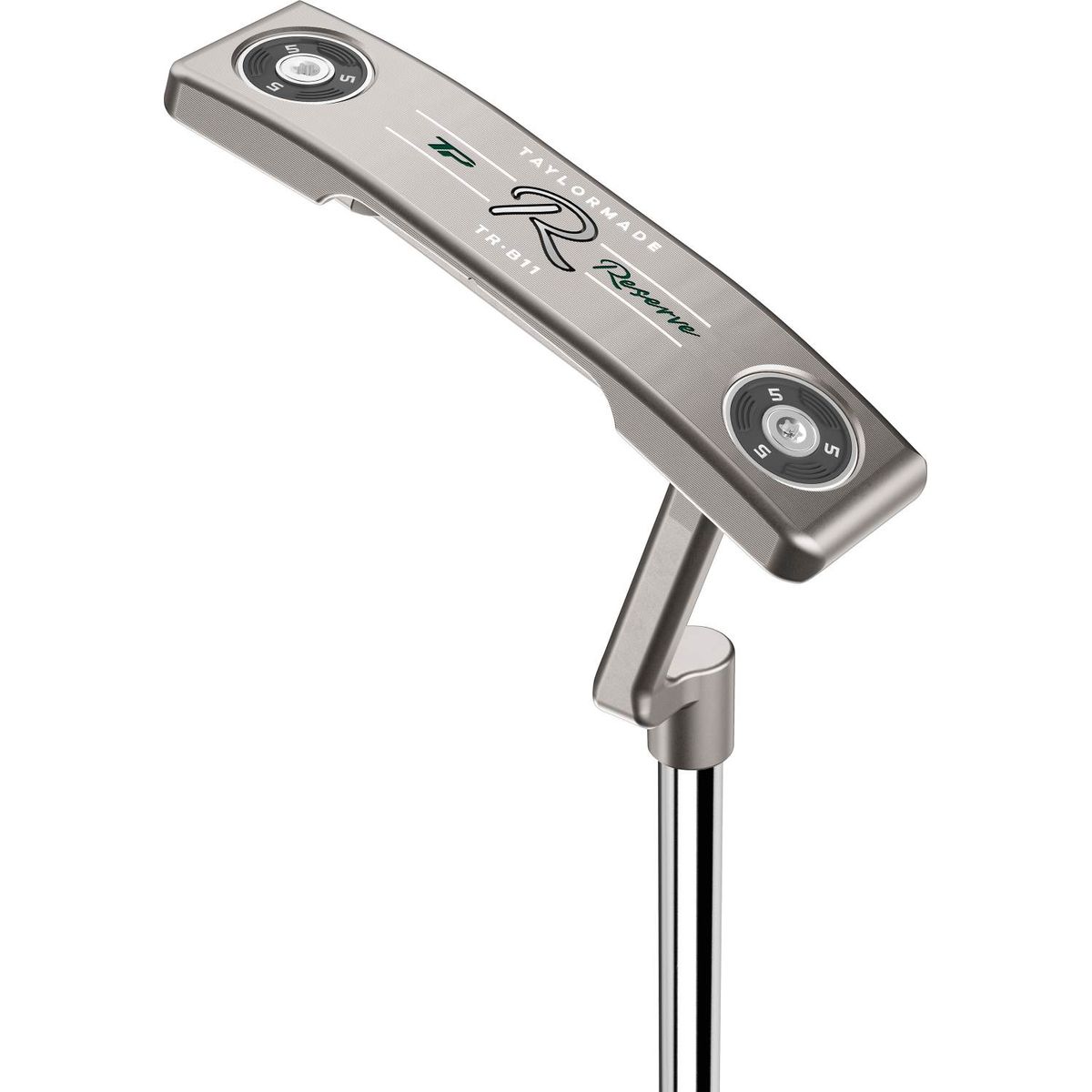 Taylormade TP Reserve B11 Plumber Neck Putter - Chrome - Højre - Str. 34" - Taylormade Deep Etched (2023) Standard Sort/Grå