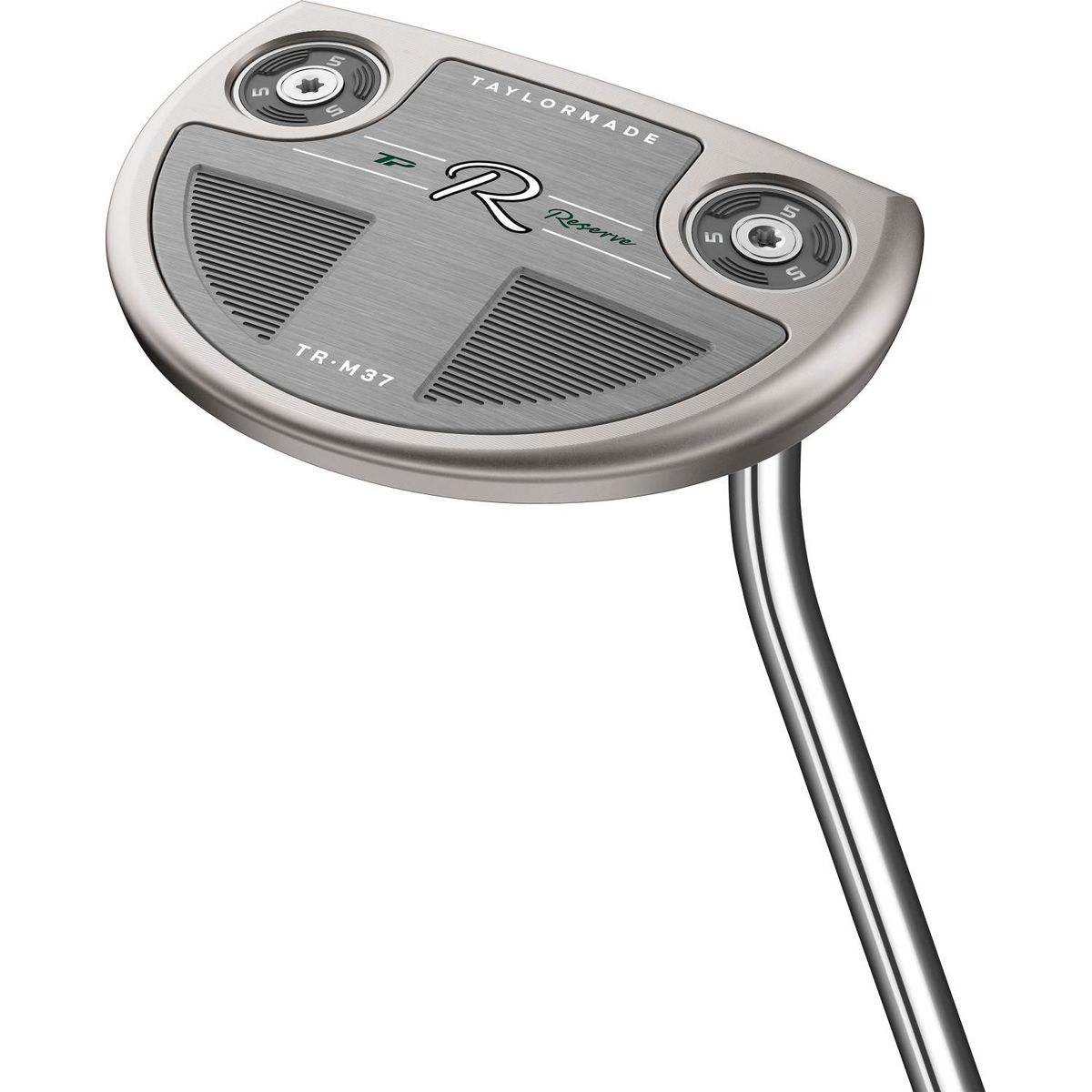 Taylormade TP Reserve M37 Single Bend Neck Putter - Chrome - Højre - Str. 35" - Taylormade Deep Etched (2023) Standard Sort/Grå