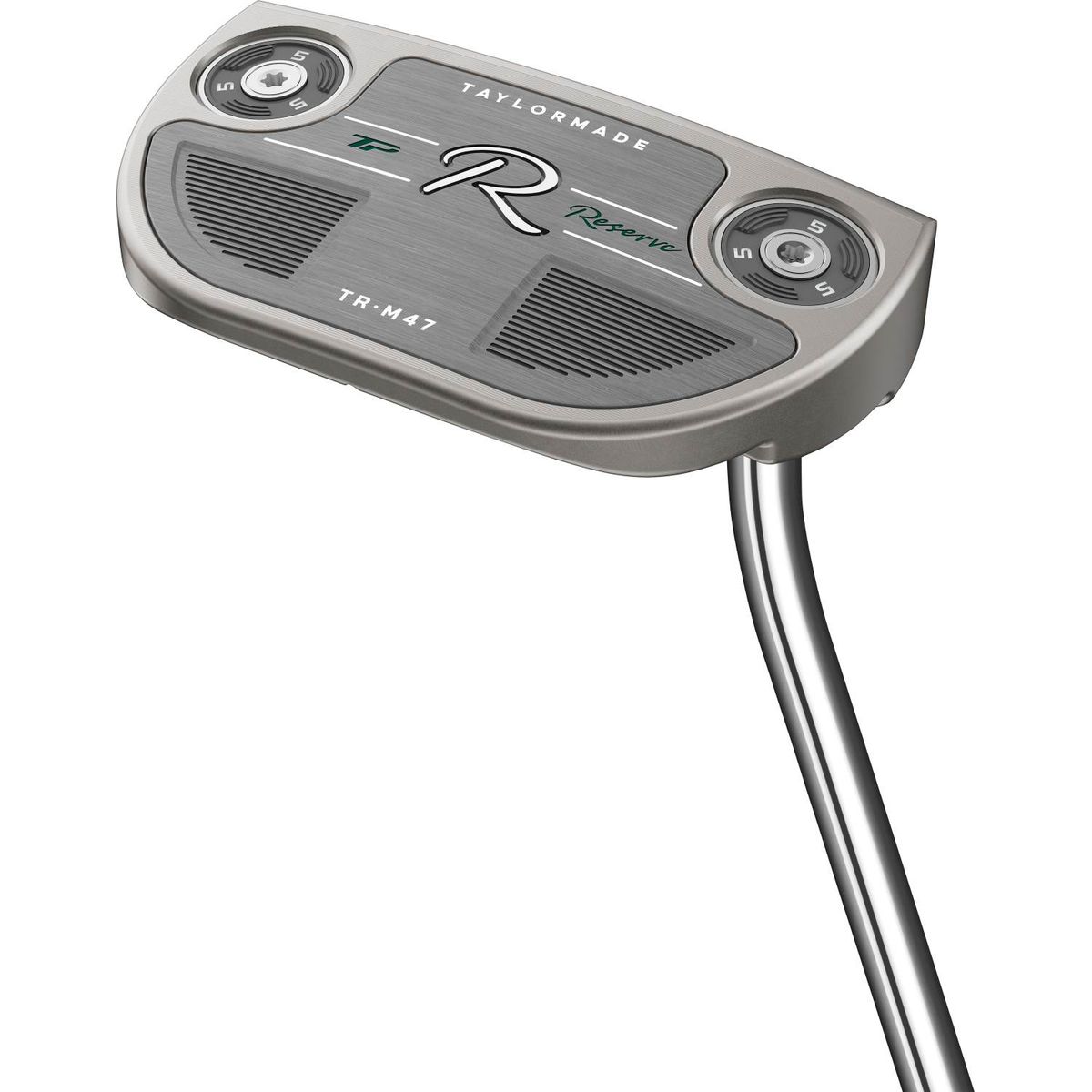 Taylormade TP Reserve M47 Single Bend Neck Putter - Chrome - Højre - Str. 35" - Taylormade Deep Etched (2023) Standard Sort/Grå