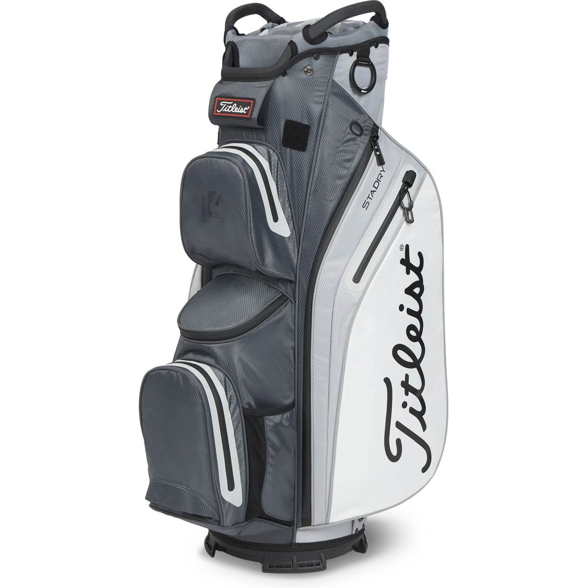 Titleist Cart 14 StaDry (2023) Vandtæt Vognbag - Charcoal/Grey/White