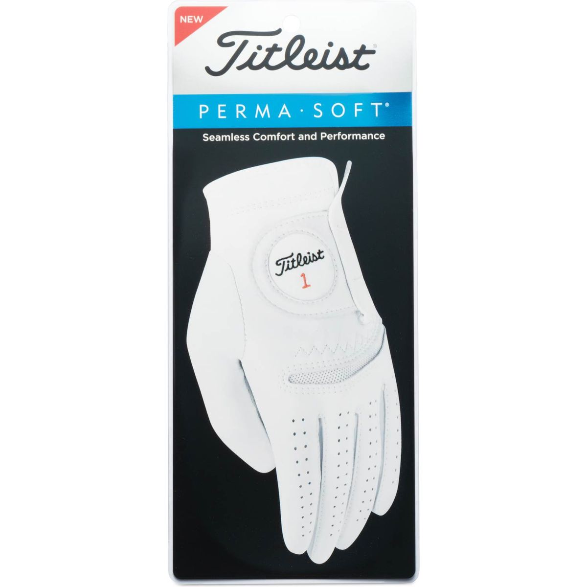 Titleist Perma Soft Læder Herre Golfhandske - Pearl - Højre - Str. XL