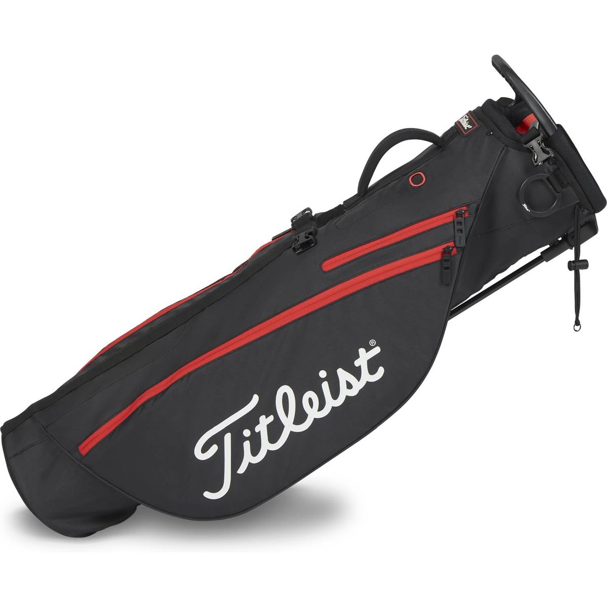 Titleist Premium Carry Bærebag - Black/Black/Red