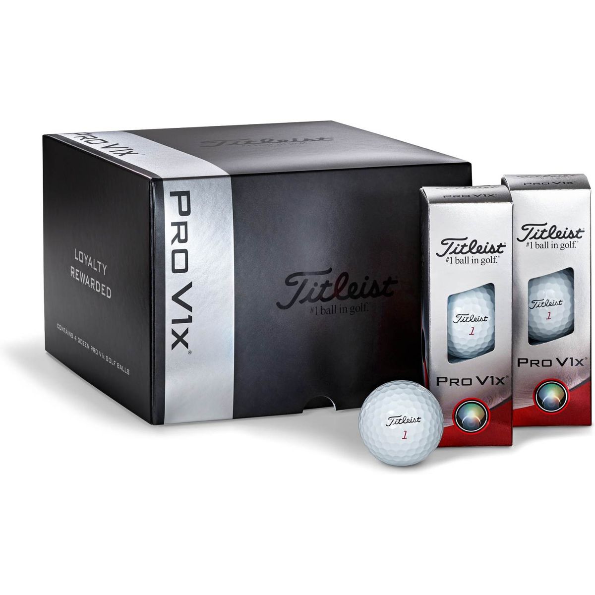 Titleist Pro V1x Loyalty Rewarded (2024) Golfbolde - Hvid