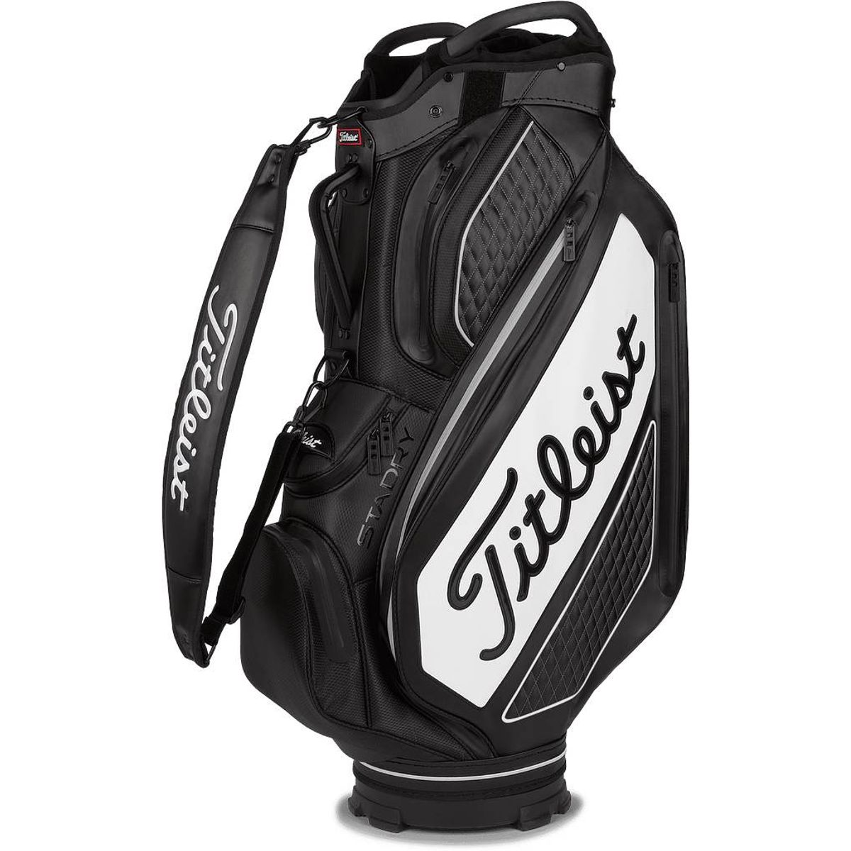 Titleist Tour Series Premium StaDry Vandtæt Vognbag - Black/White