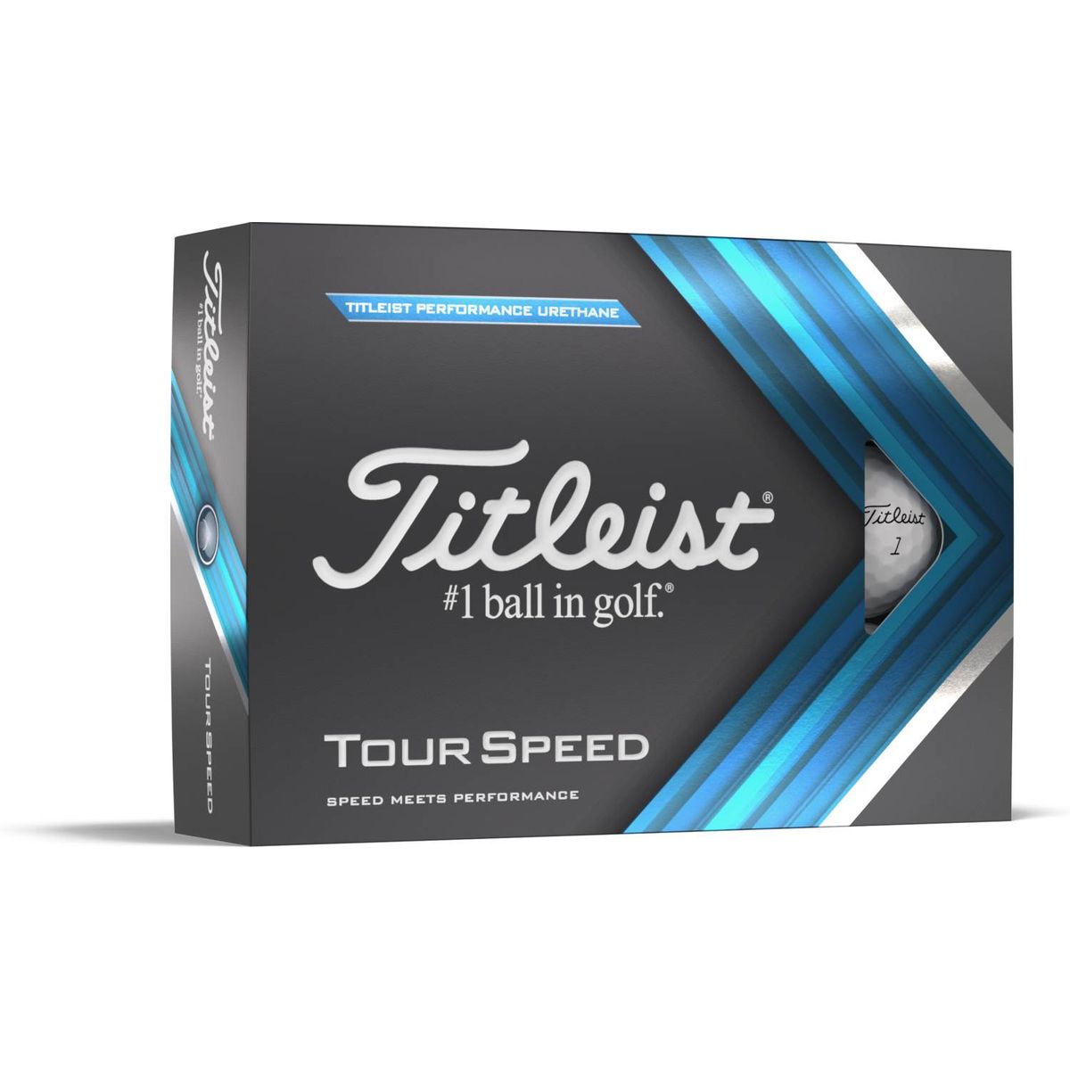 Titleist Tour Speed (2022) Logobolde - Hvid