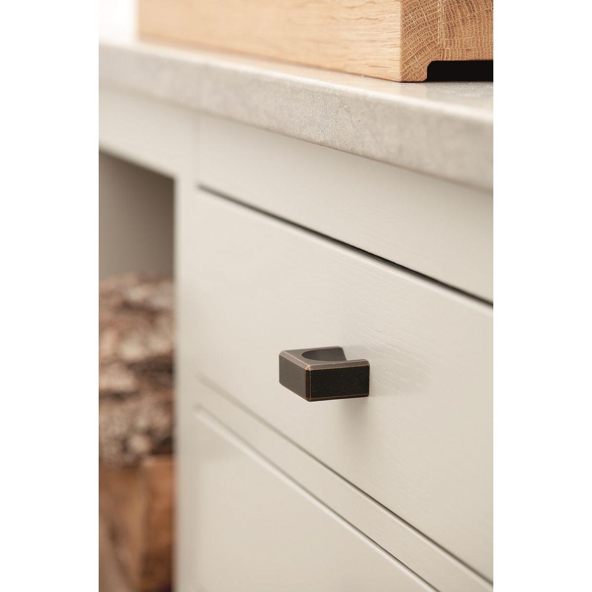 Furnipart - Fold Knob - greb i zink