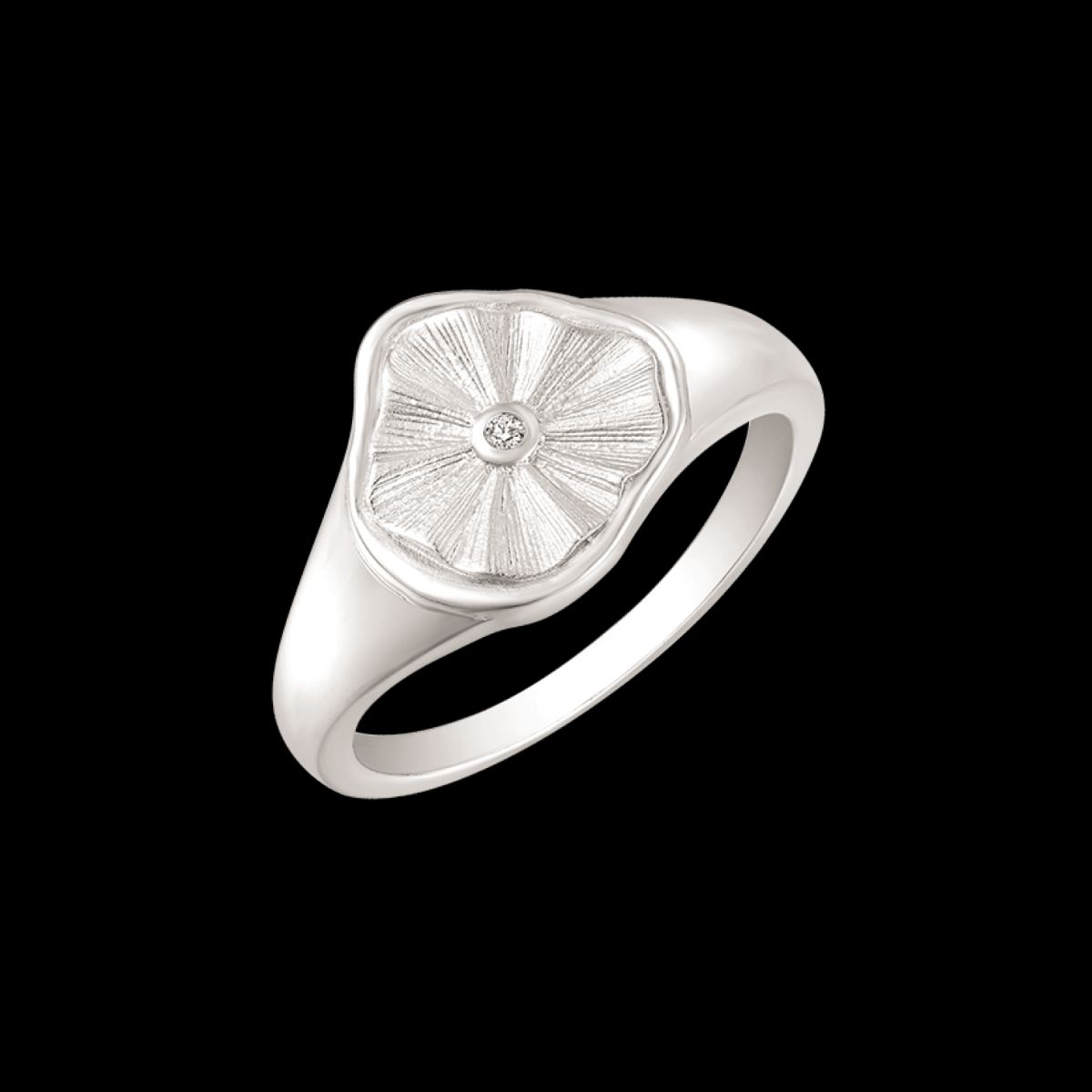 Støvring Design Rhodineret Sølv Ring 12323046