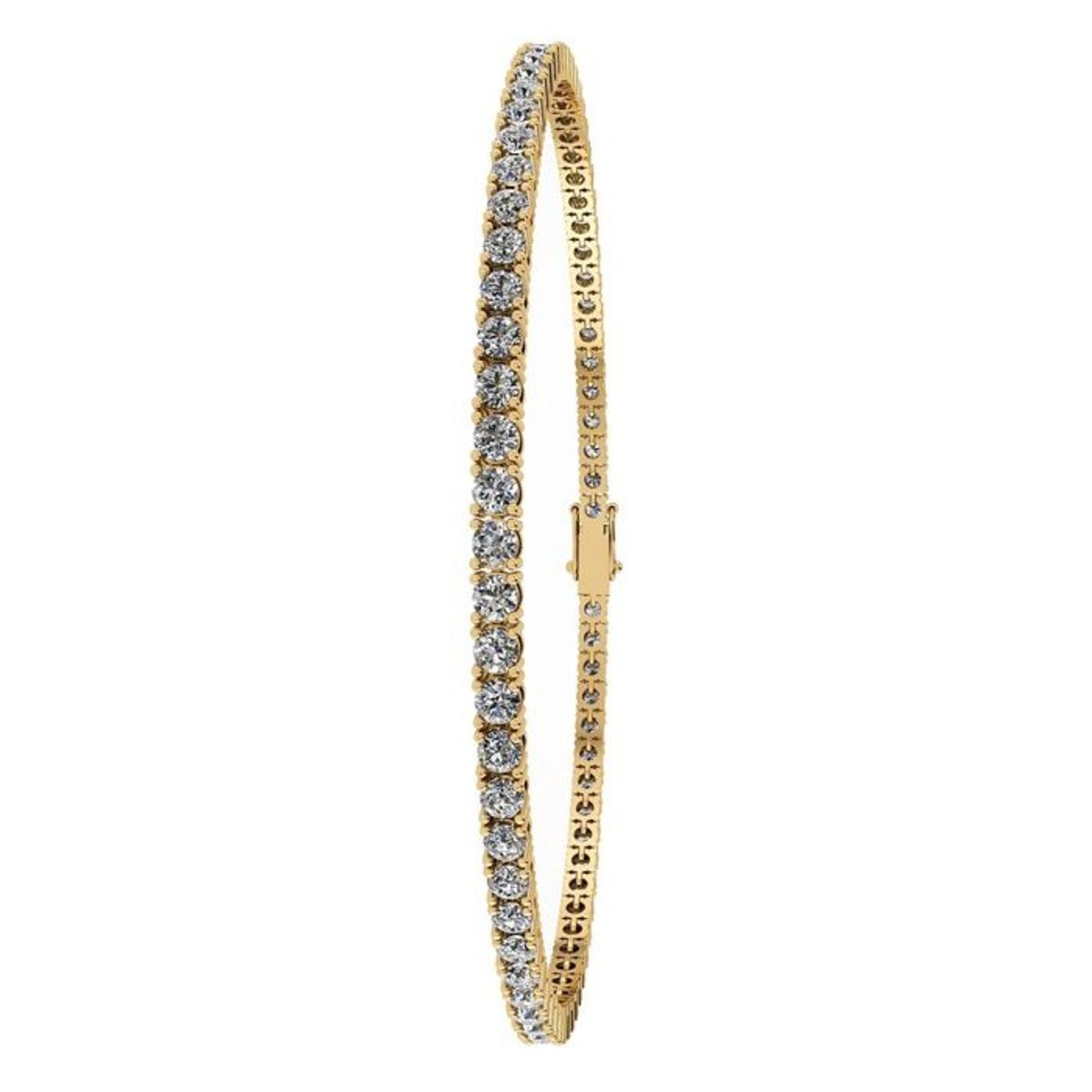 Tennis 14 Karat Guld Armbånd fra Henrik Ørsnes Design med Brillanter 2,50 Carat W/SI