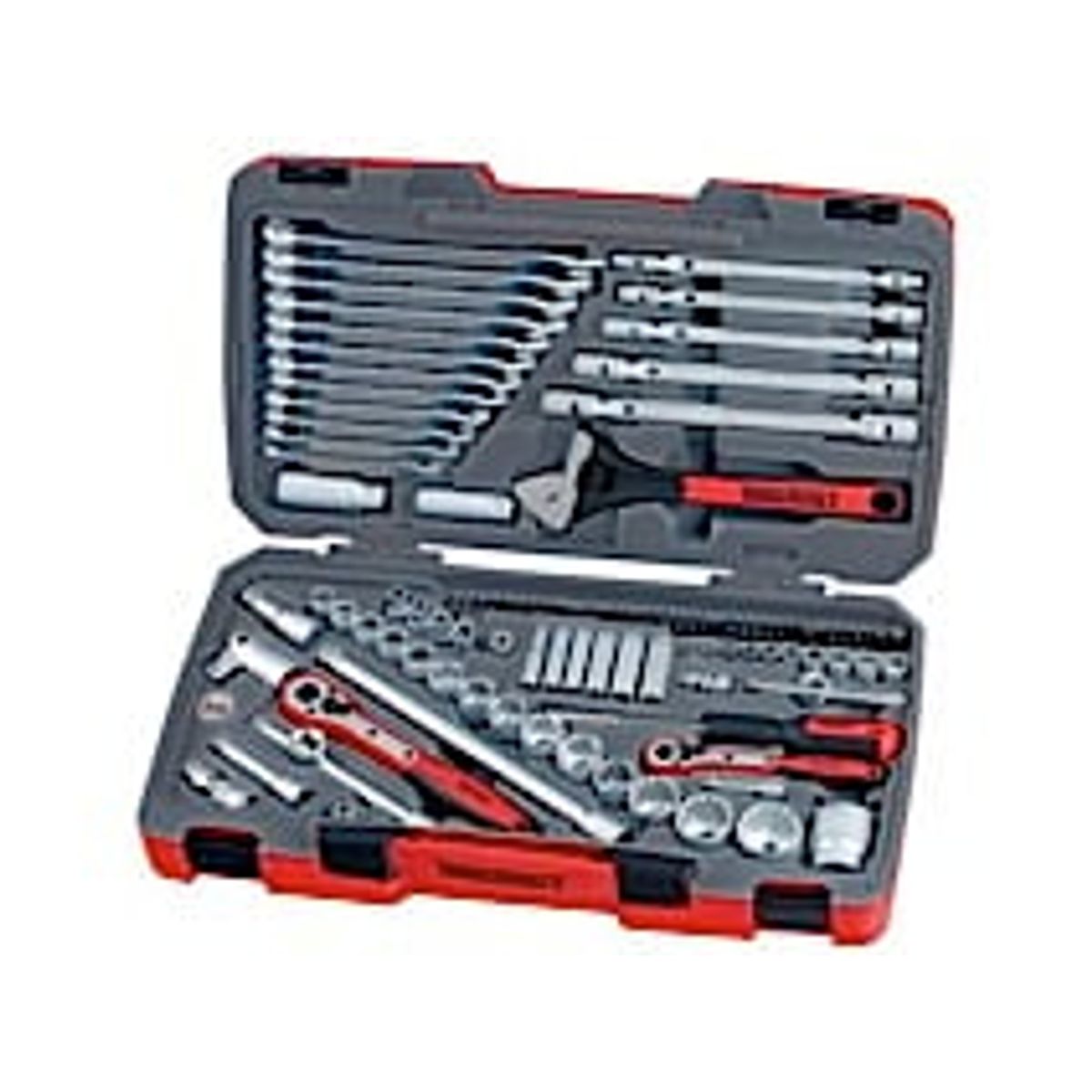 Topnøglesæt. Med 1/4", 3/8" og 1/2" -fatning. Teng Tools TM106