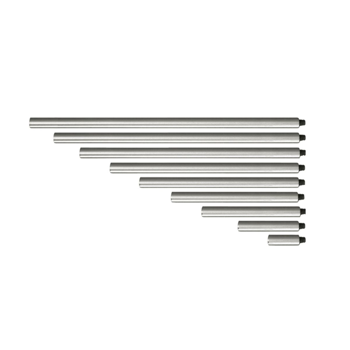 Forlængere i sæt 10-90 mm til måleure (9 stk.)