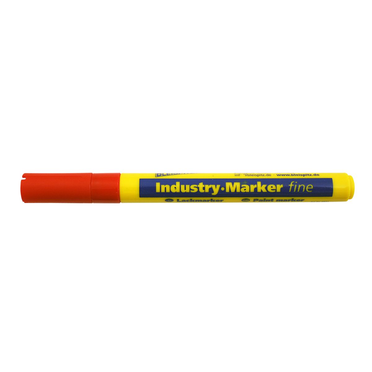 Industri marker 1-2 mm RØD rund spids (model 0914)