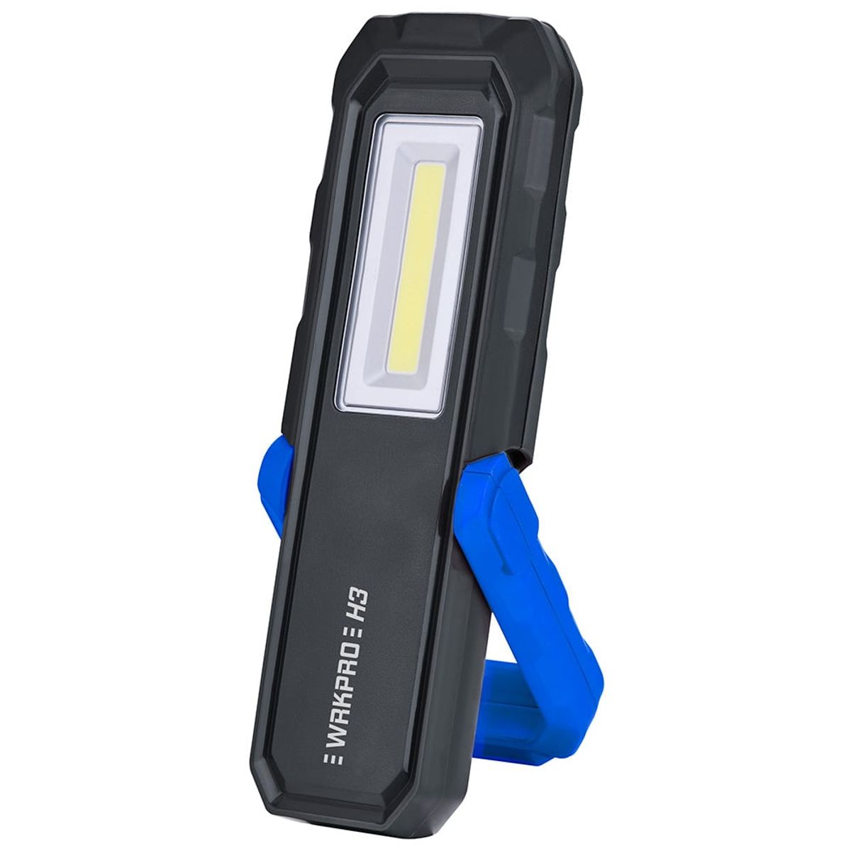 WRKPRO arbejdslampe "H3" 6W COB LED lampehoved med magnet, krog og genopladeligt batteri