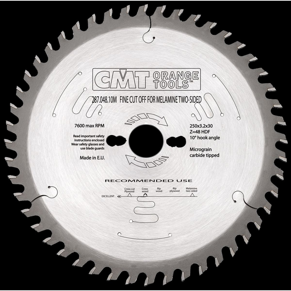 CMT rundsavklinge HM-skær 250Ã3,2Ã30 Z48 HDF