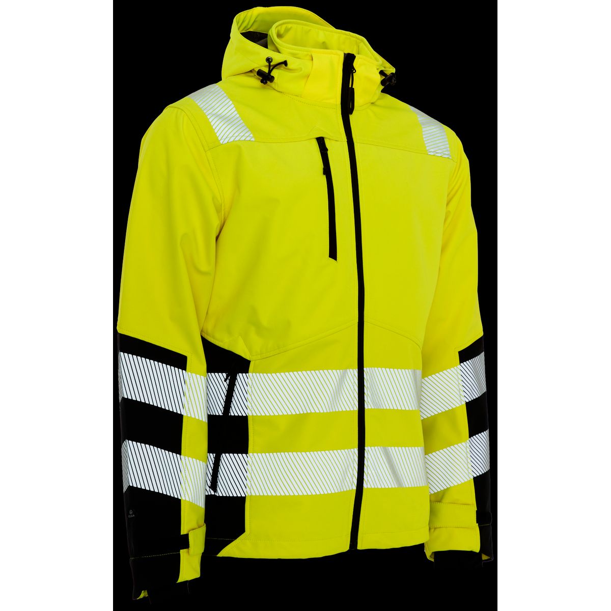 Hi-vis softshelljakke recycled 116503R gul Str. XS