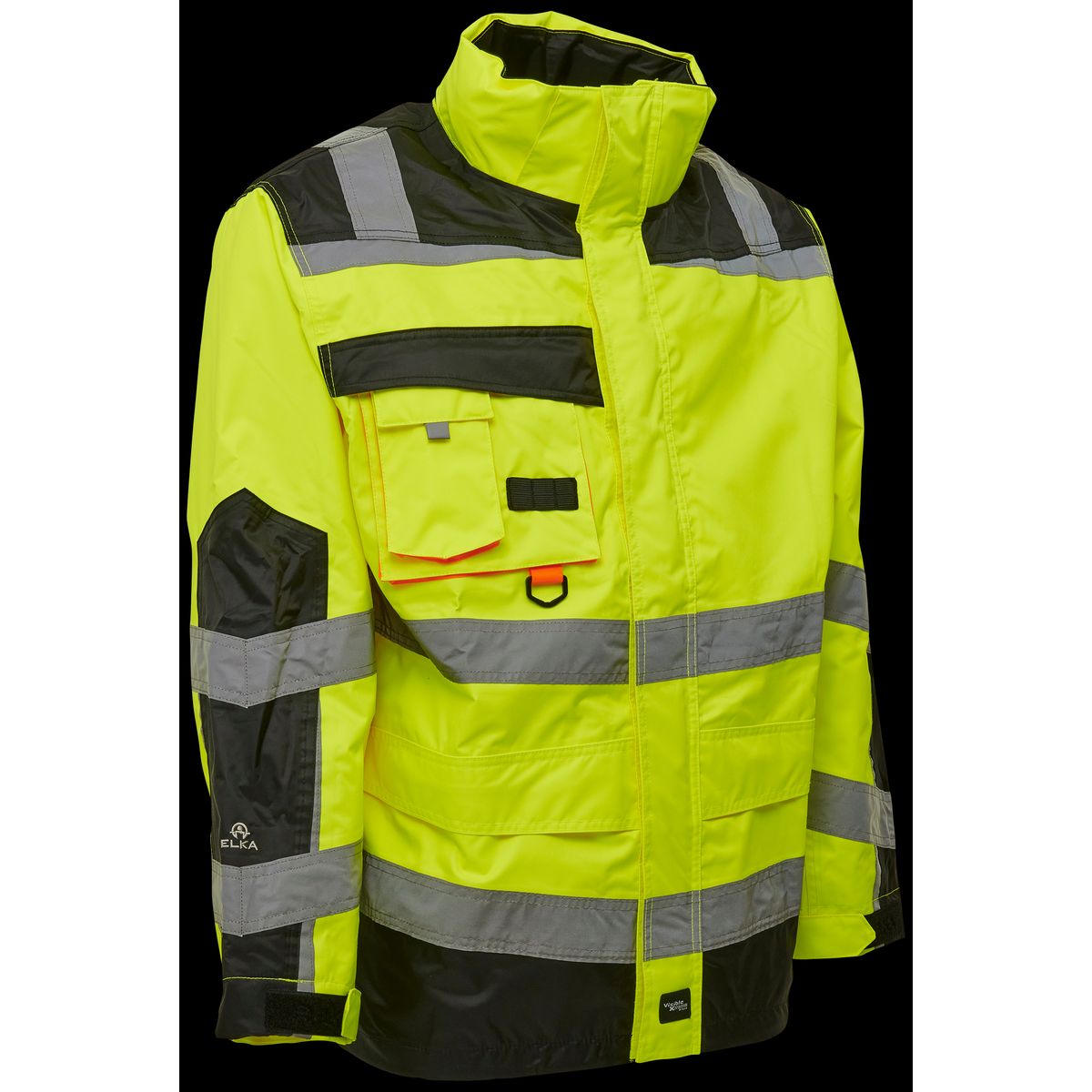 Hi-vis arbejdsjakke 086004R gul/sort Str. 5XL