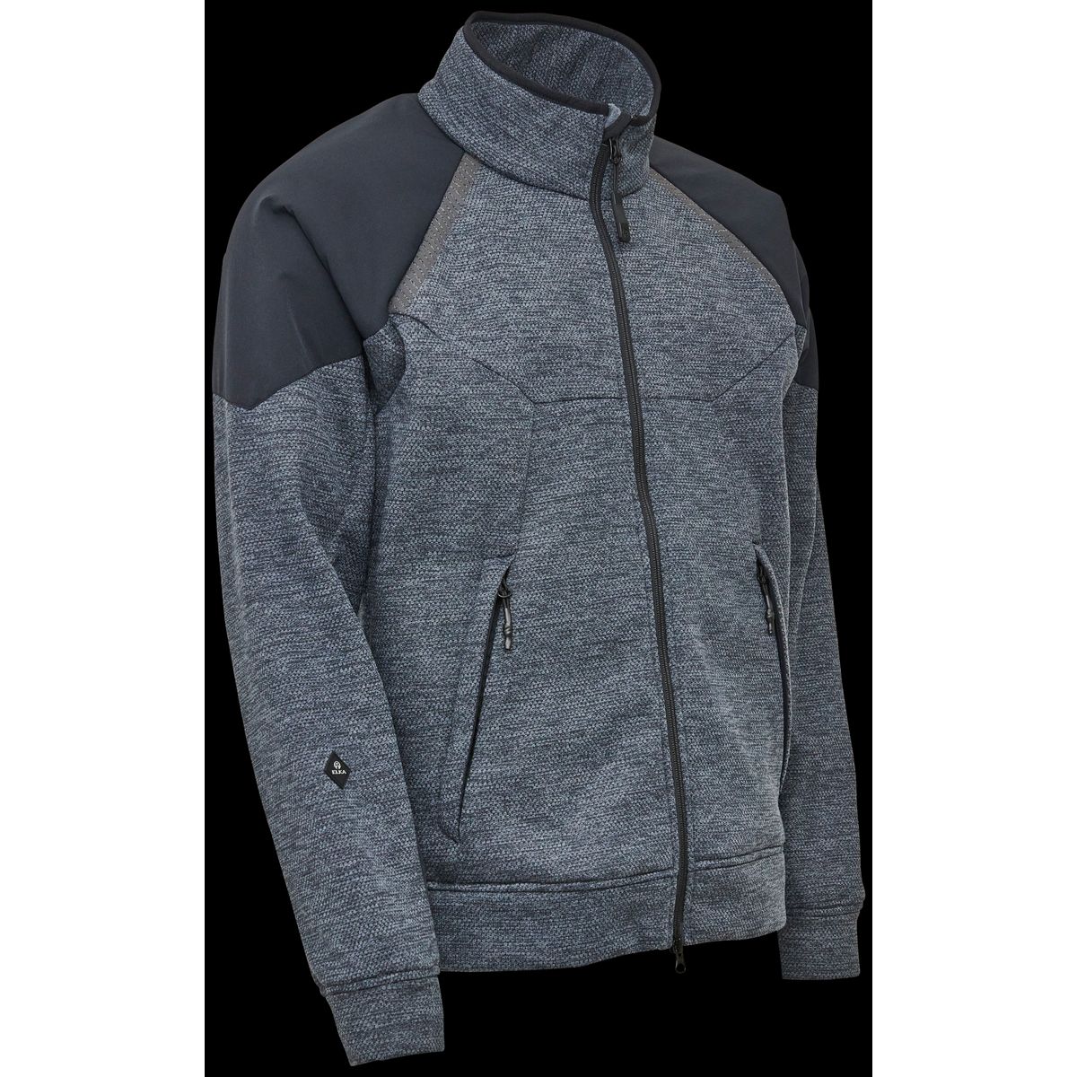 Fleece midlayer jakke 150016 grå melange XS