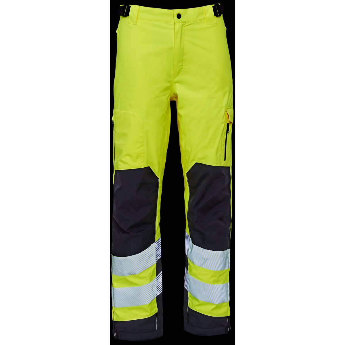 Hi-vis arbejdsbukser stretch 182400R gul/sort Str. L