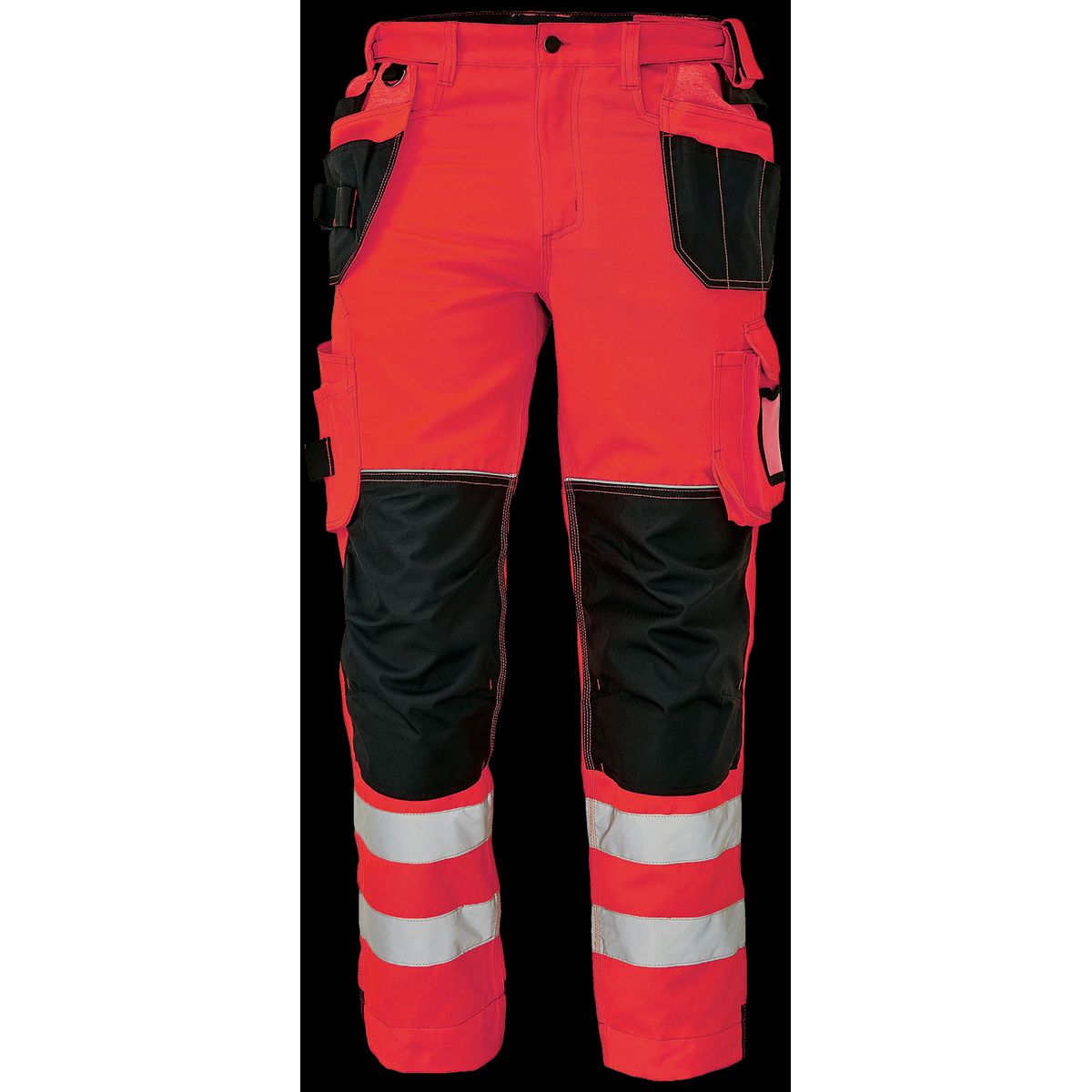 Knoxfield arbejdsbukser Hi-viz 310FL rød st. 50