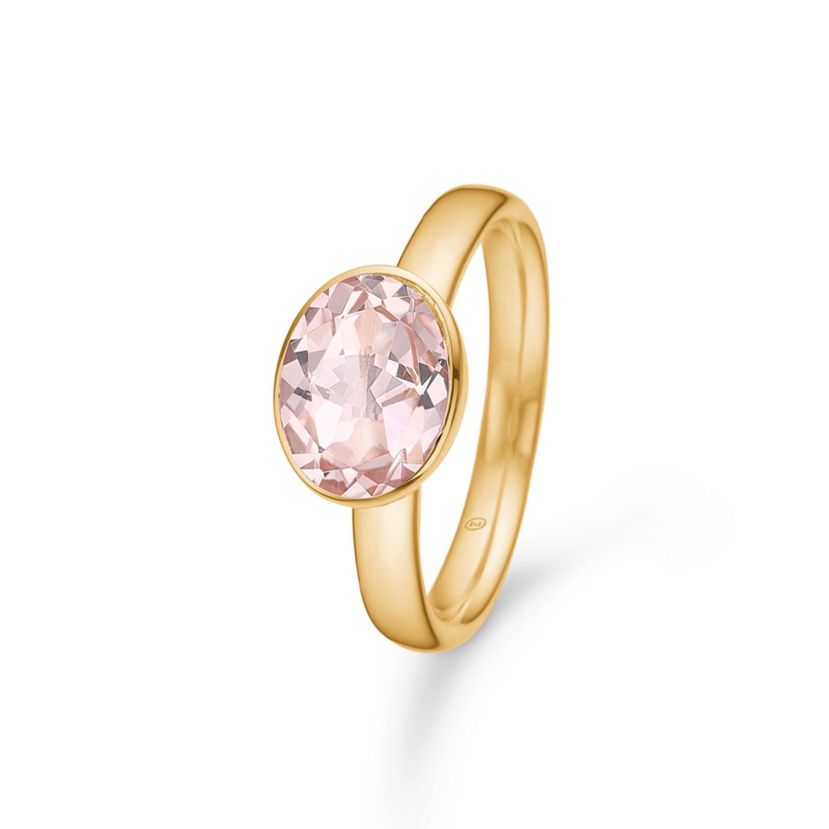 Mads Z Darling 14 kt. guld ring med pink morganit