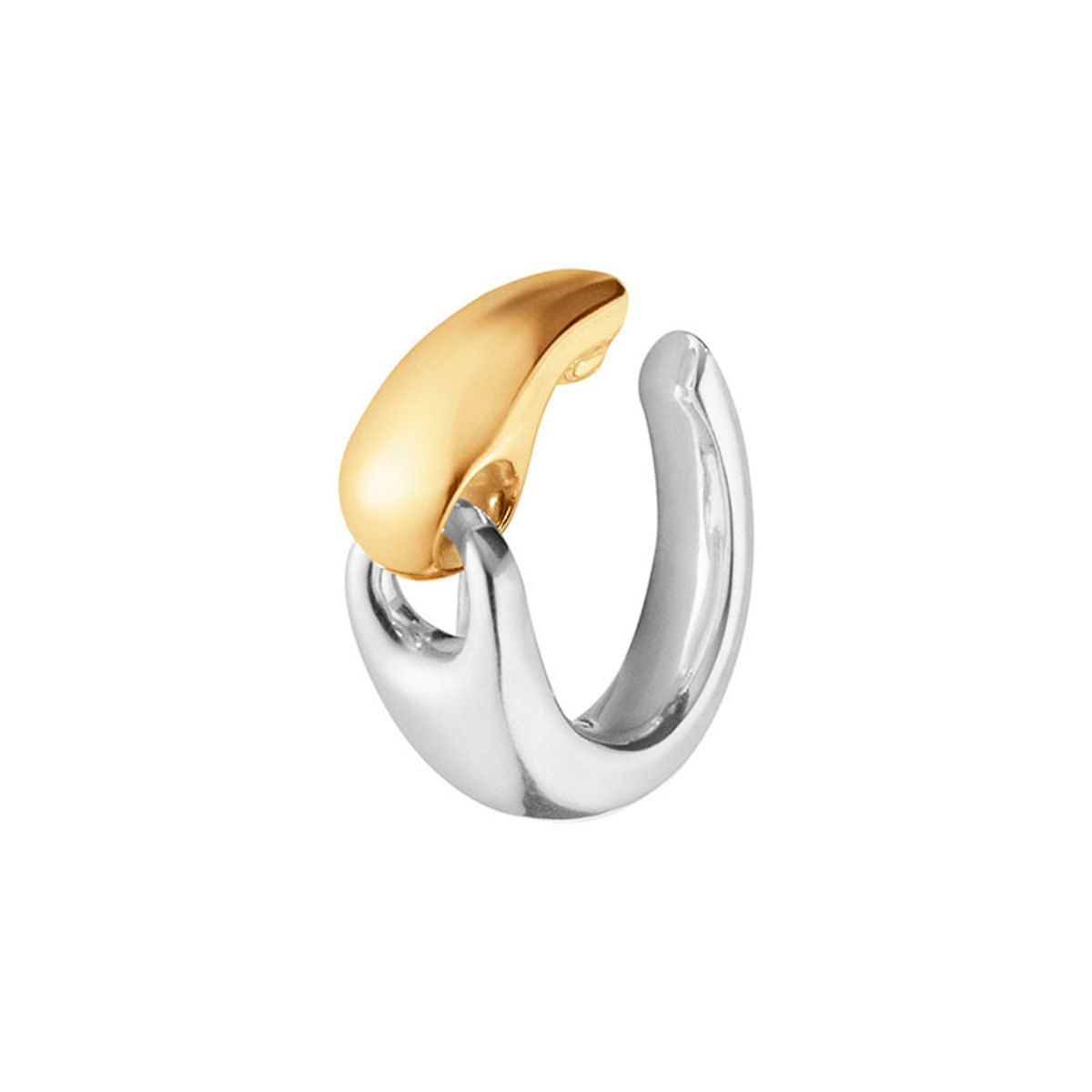 Georg Jensen Reflect earcuff 652G i sølv og 18 kt. guld -1 stk.