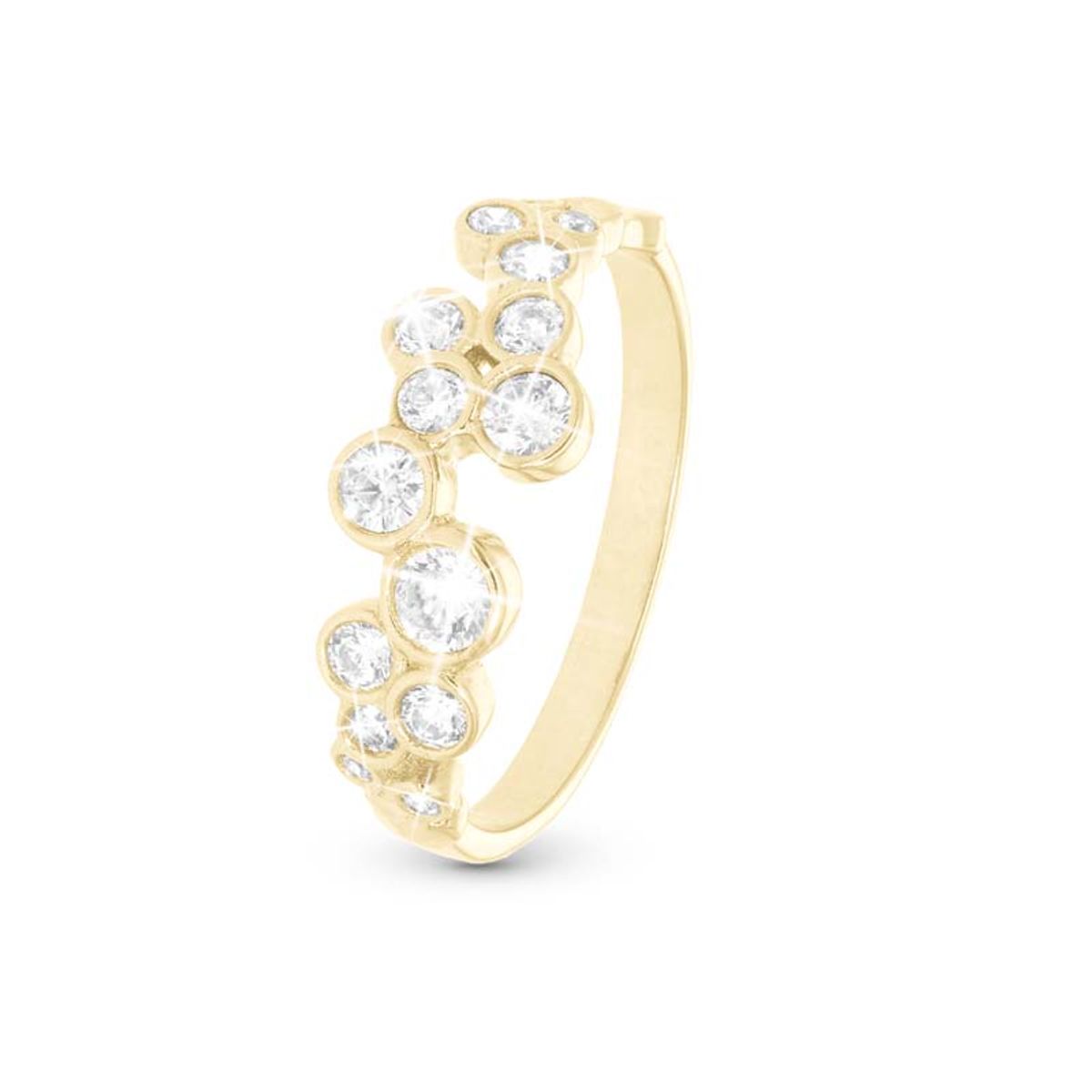 Christina Jewelry Bubbles ring i forgyldt