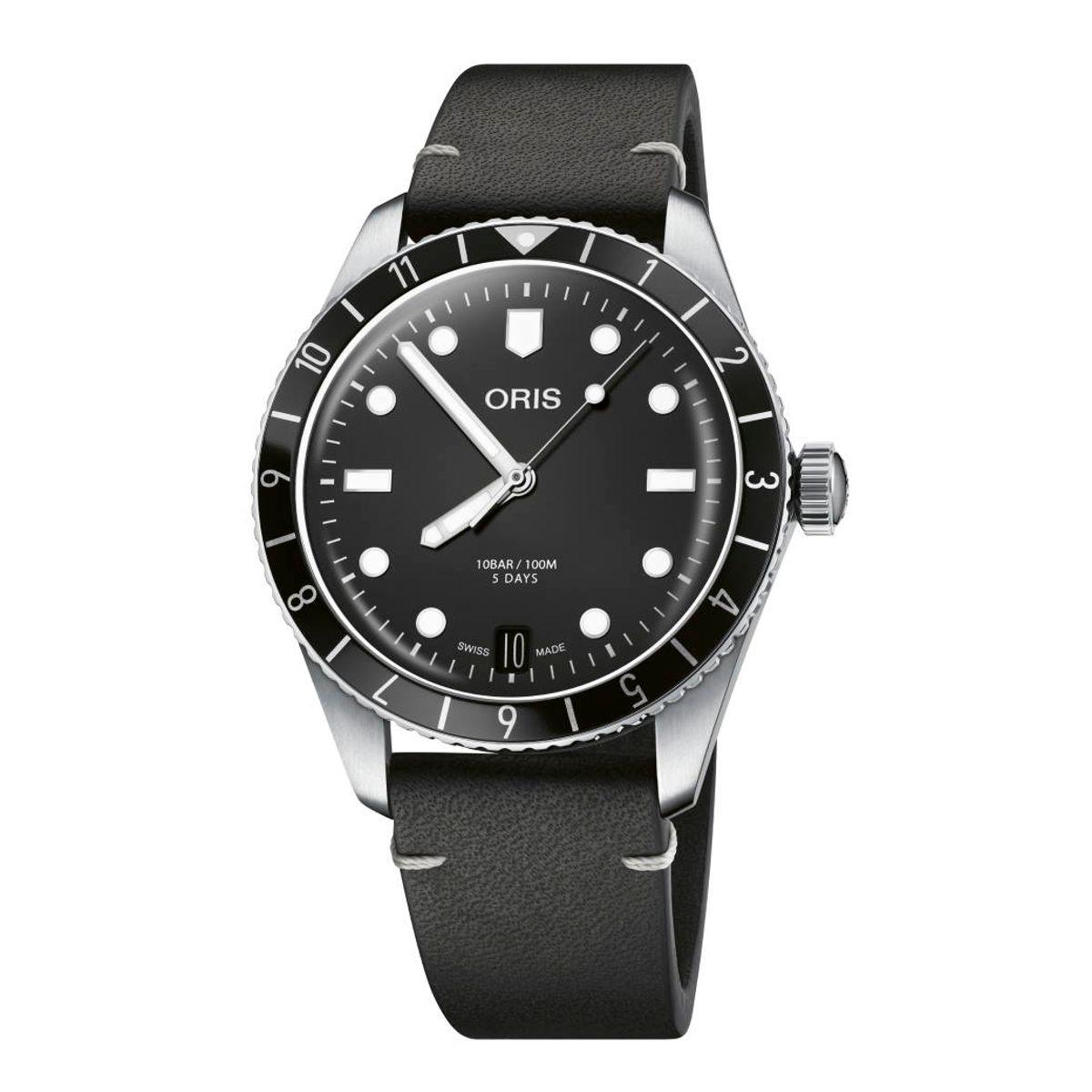 ORIS Divers 65 Date armbåndsur med sort rem - 40mm Cal. 400