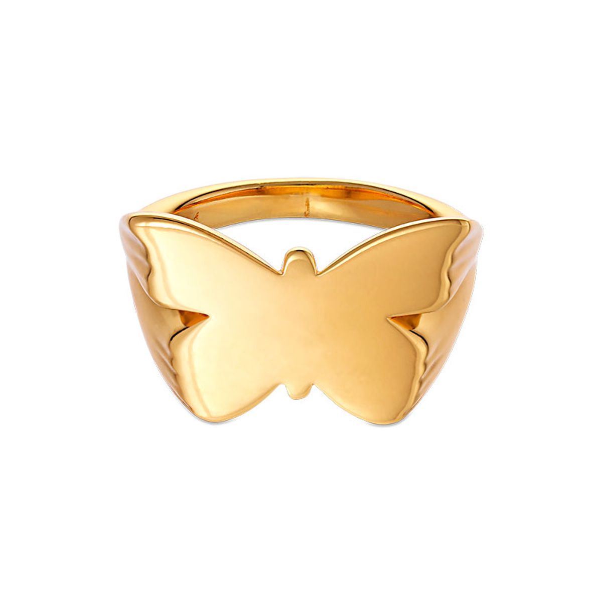 Jane Kønig Butterfly Signet ring i forgyldt