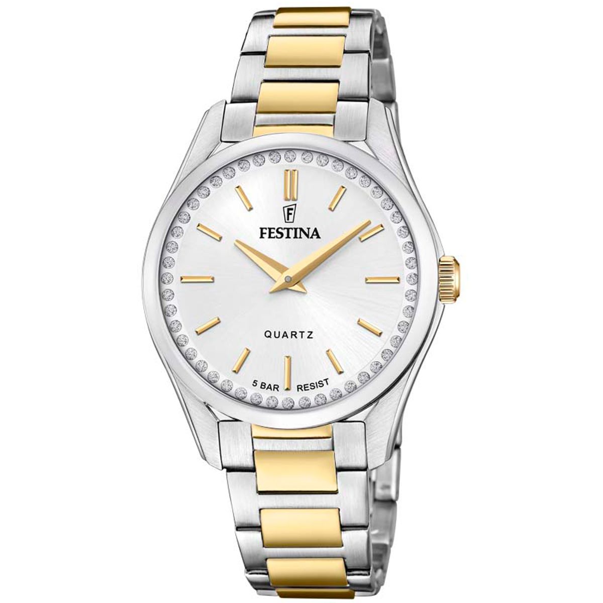 Festina dameur Mademoiselle bicolor guld/stål