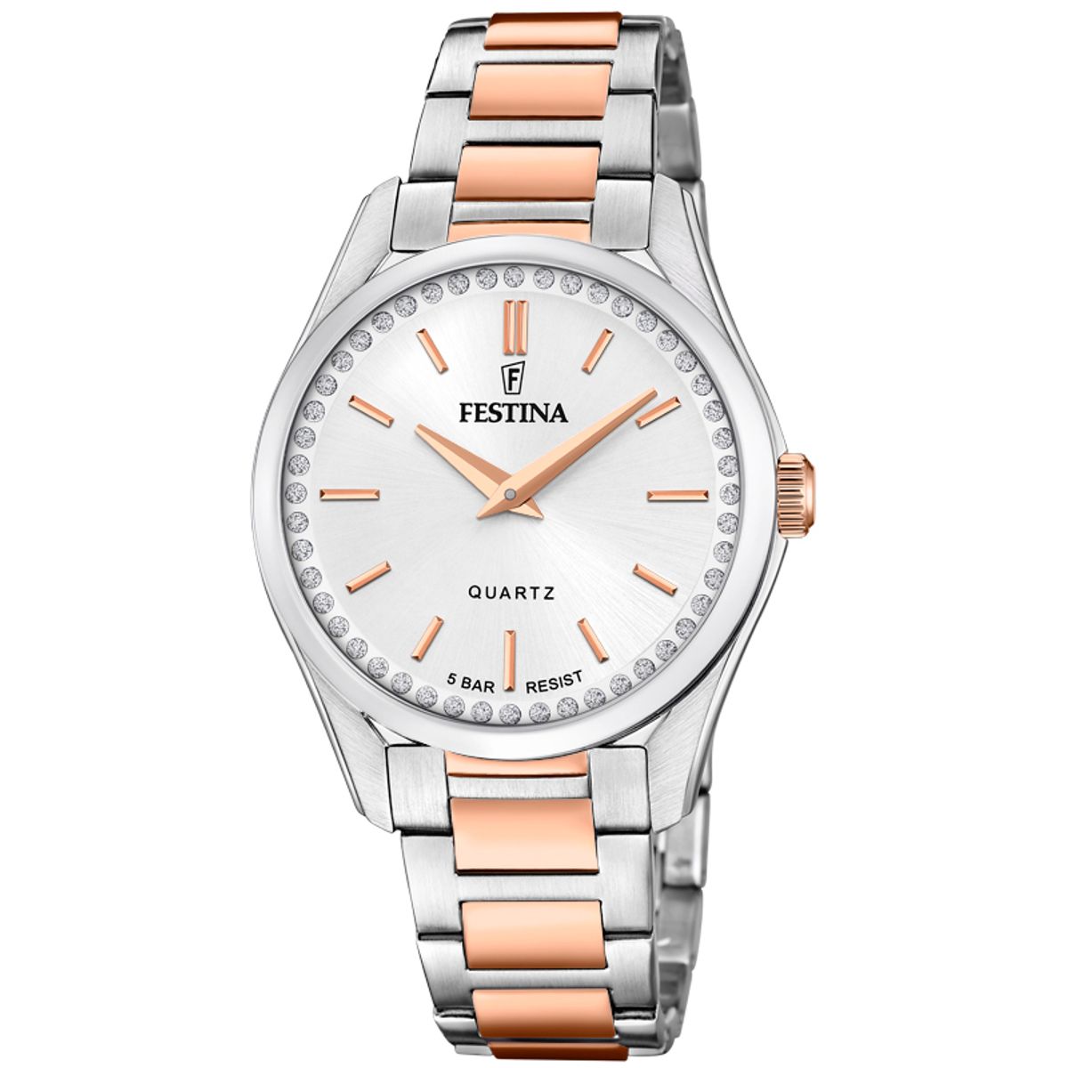 Festina dameur Mademoiselle bicolor rosa/stål