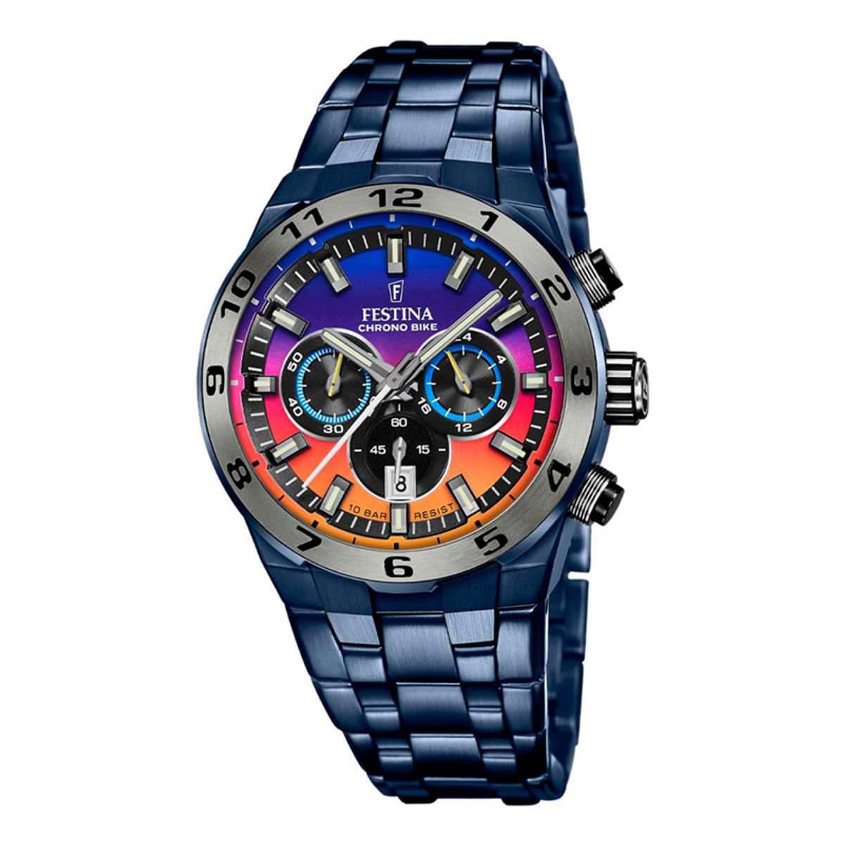 Festina Special Edition 2024 herreur i blå med rainbow urskive