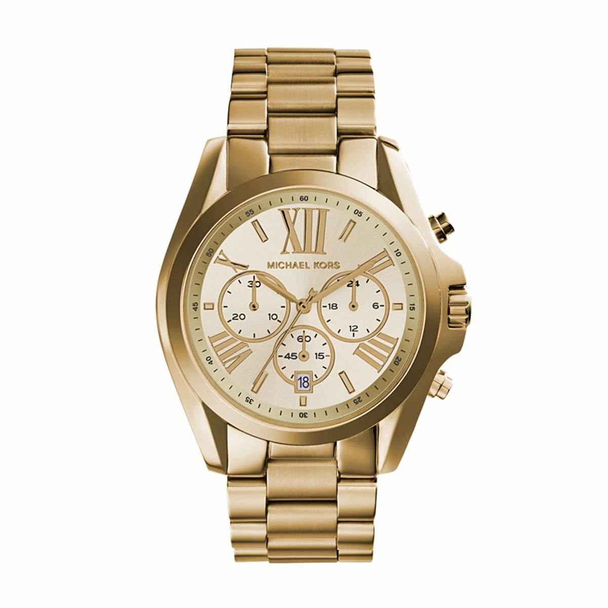 Michael Kors Bradshaw dameur i forgyldt med chronograph 42 mm