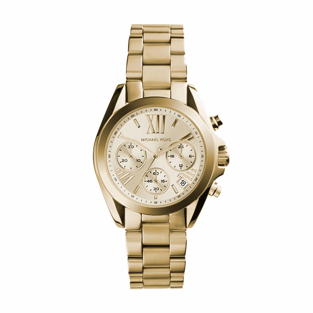 Michael Kors Mini Bradshaw dameur i forgyldt med chronograph 36 mm