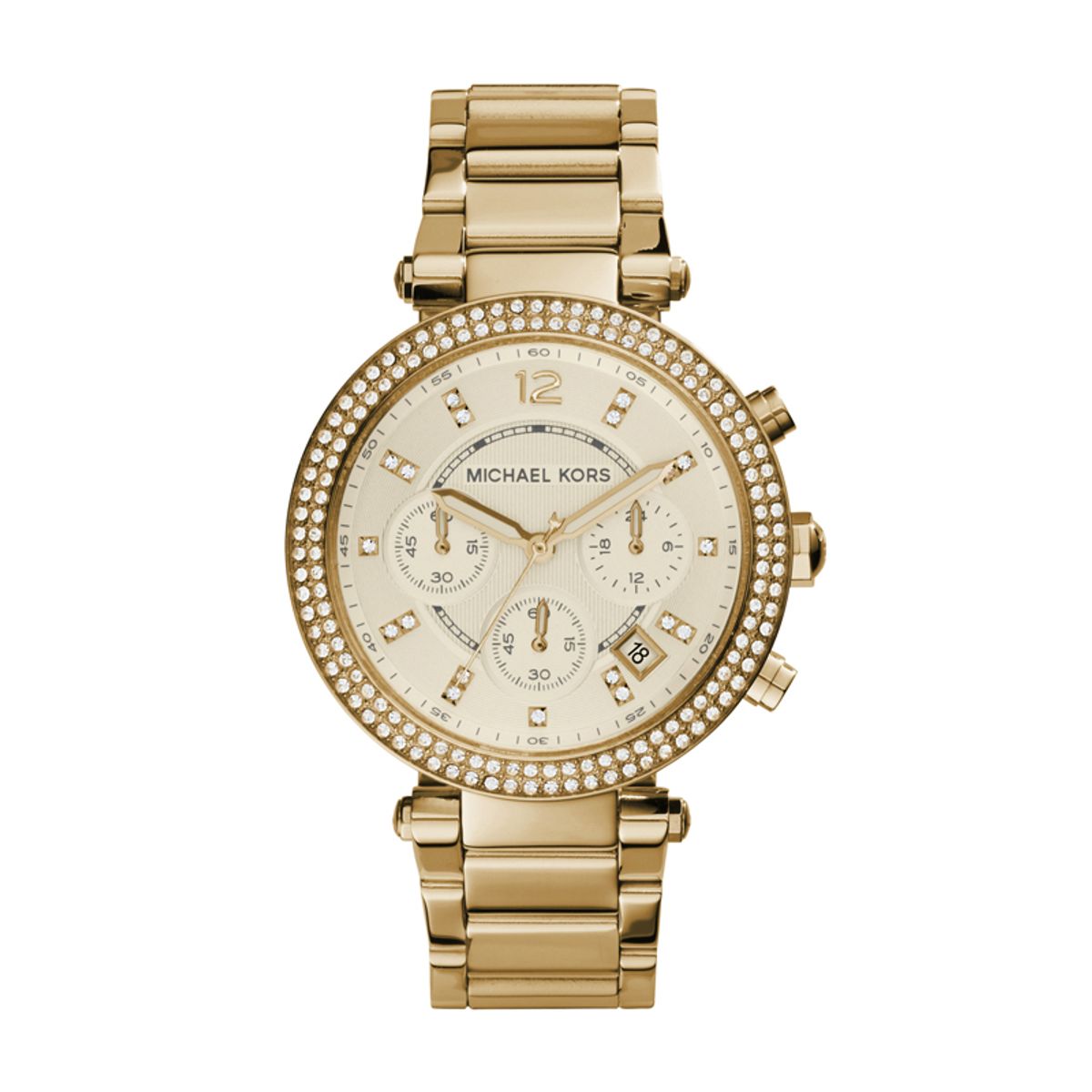 Michael Kors Parker dameur i forgyldt med chronograph 39 mm