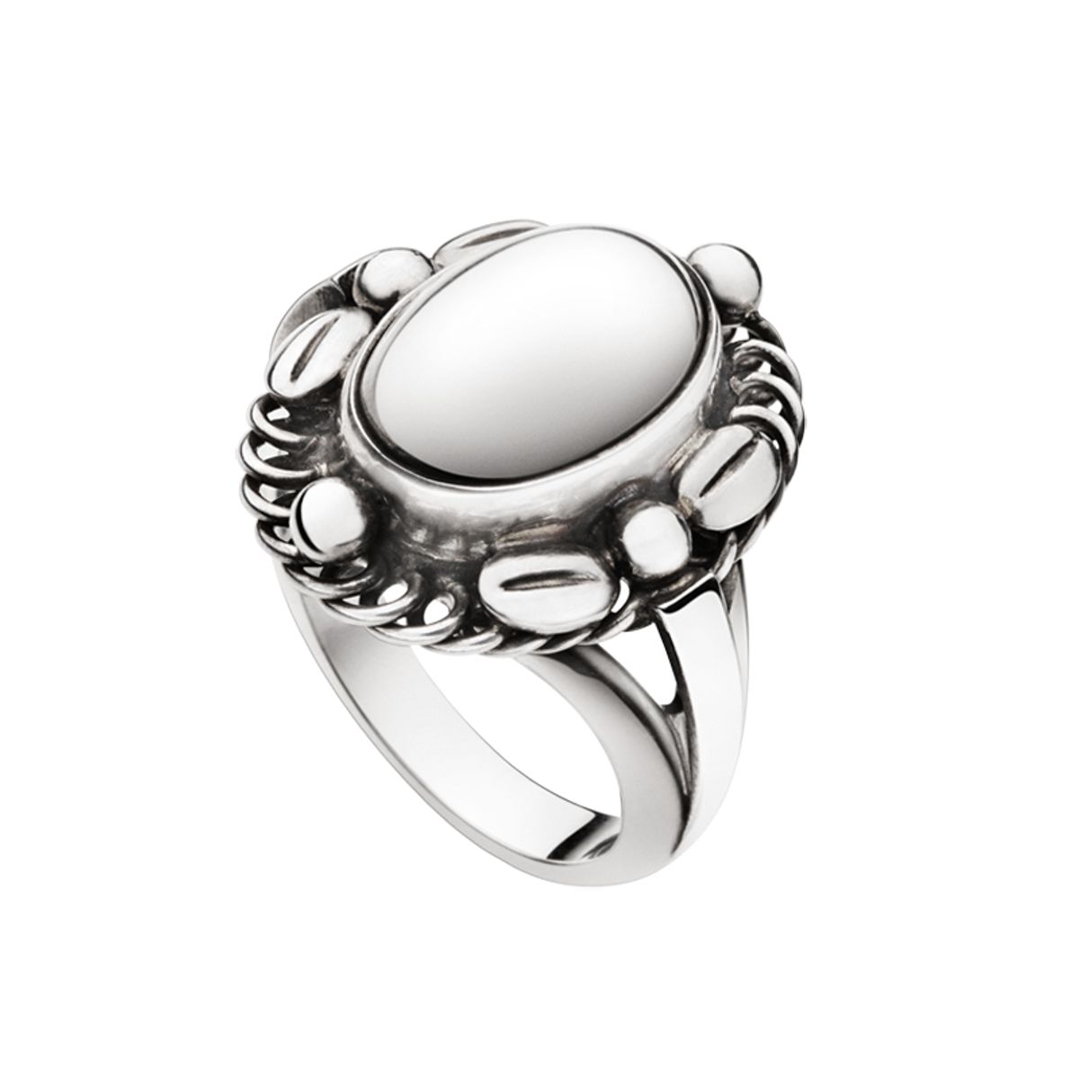 Georg Jensen Moonlight Blossom ring sølvsten