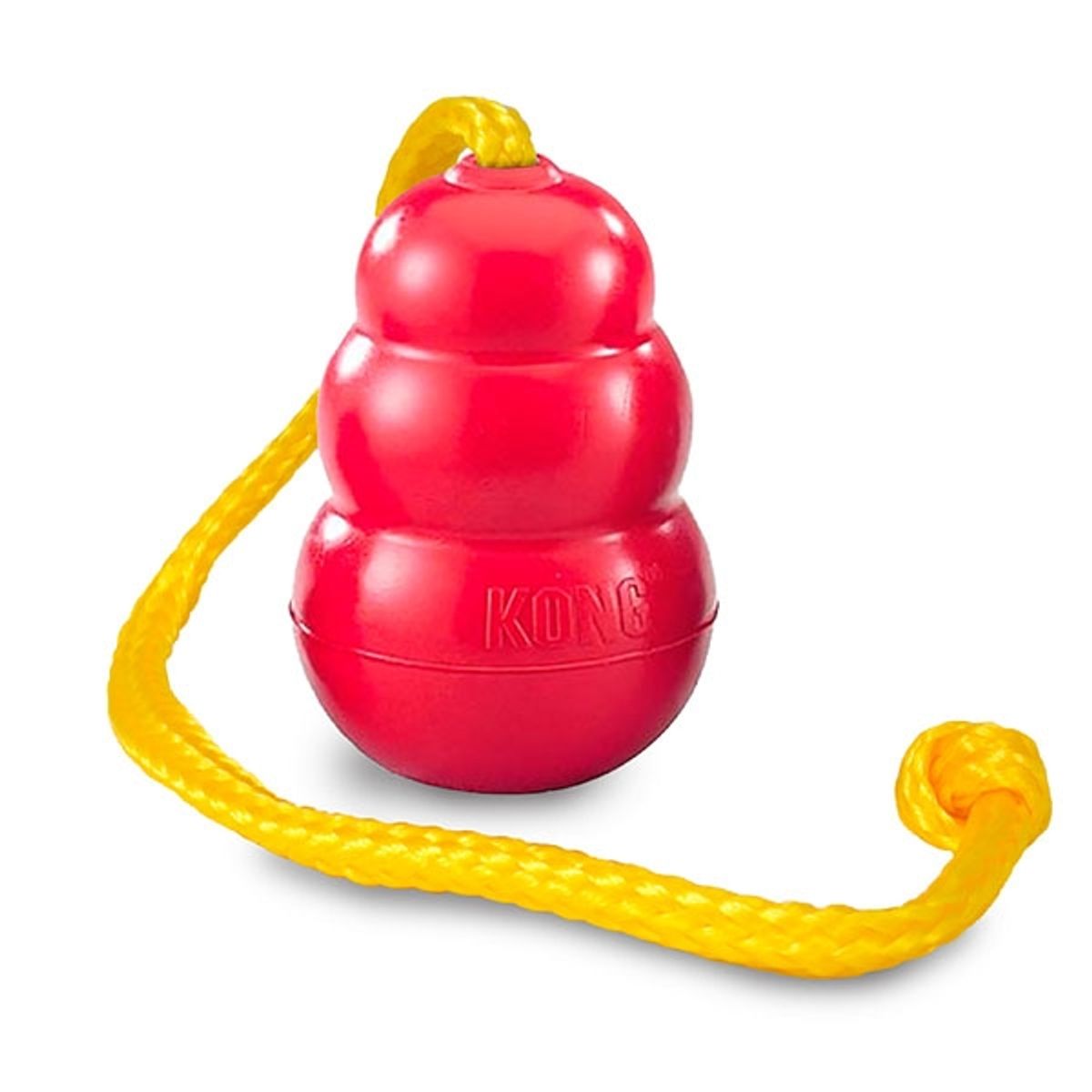 KONG original med reb-L:10 cm