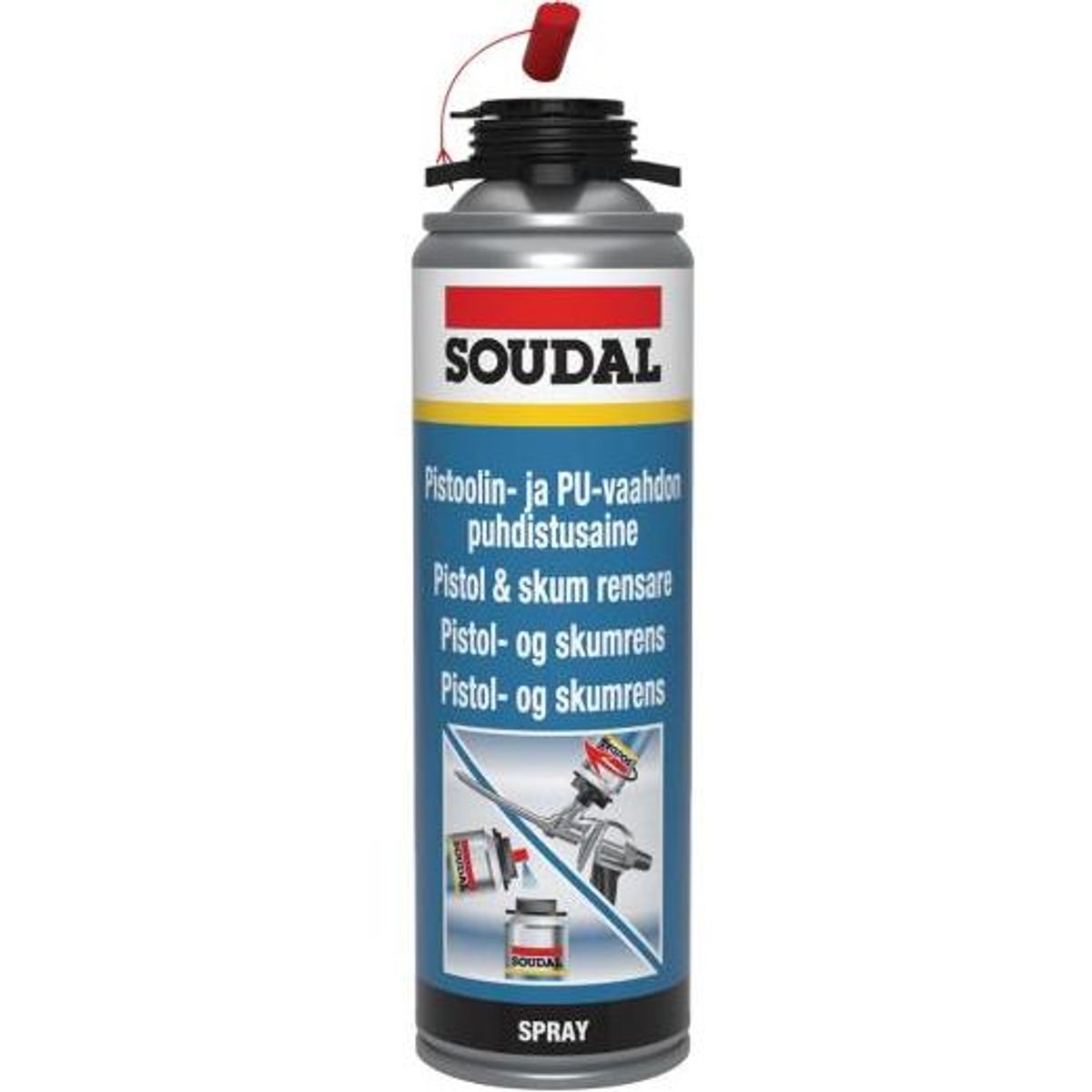 Soudal Fugeskum & Rens Gun & Foamcleaner 500ml