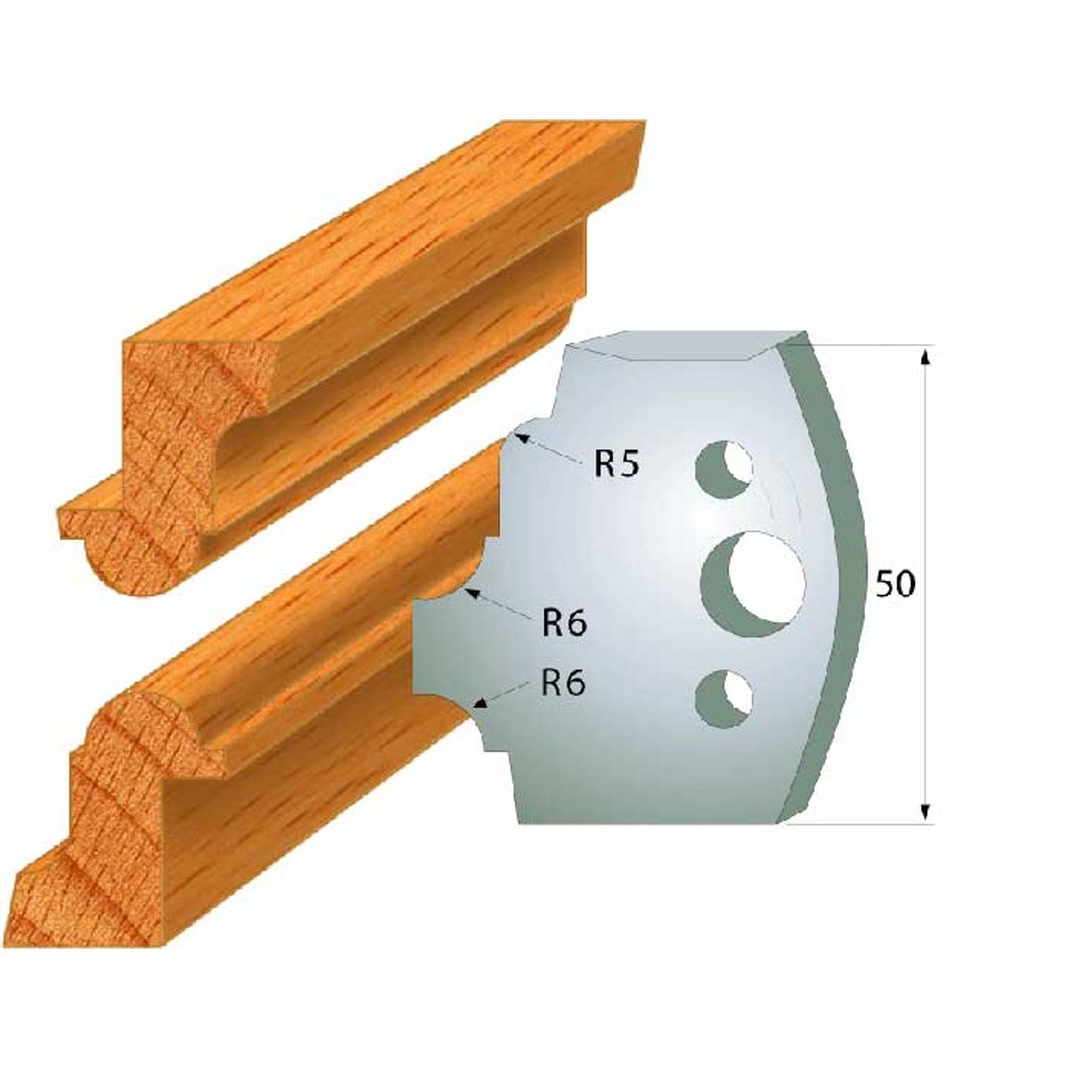 CMT Profilknive sæt 50mm nr. 542