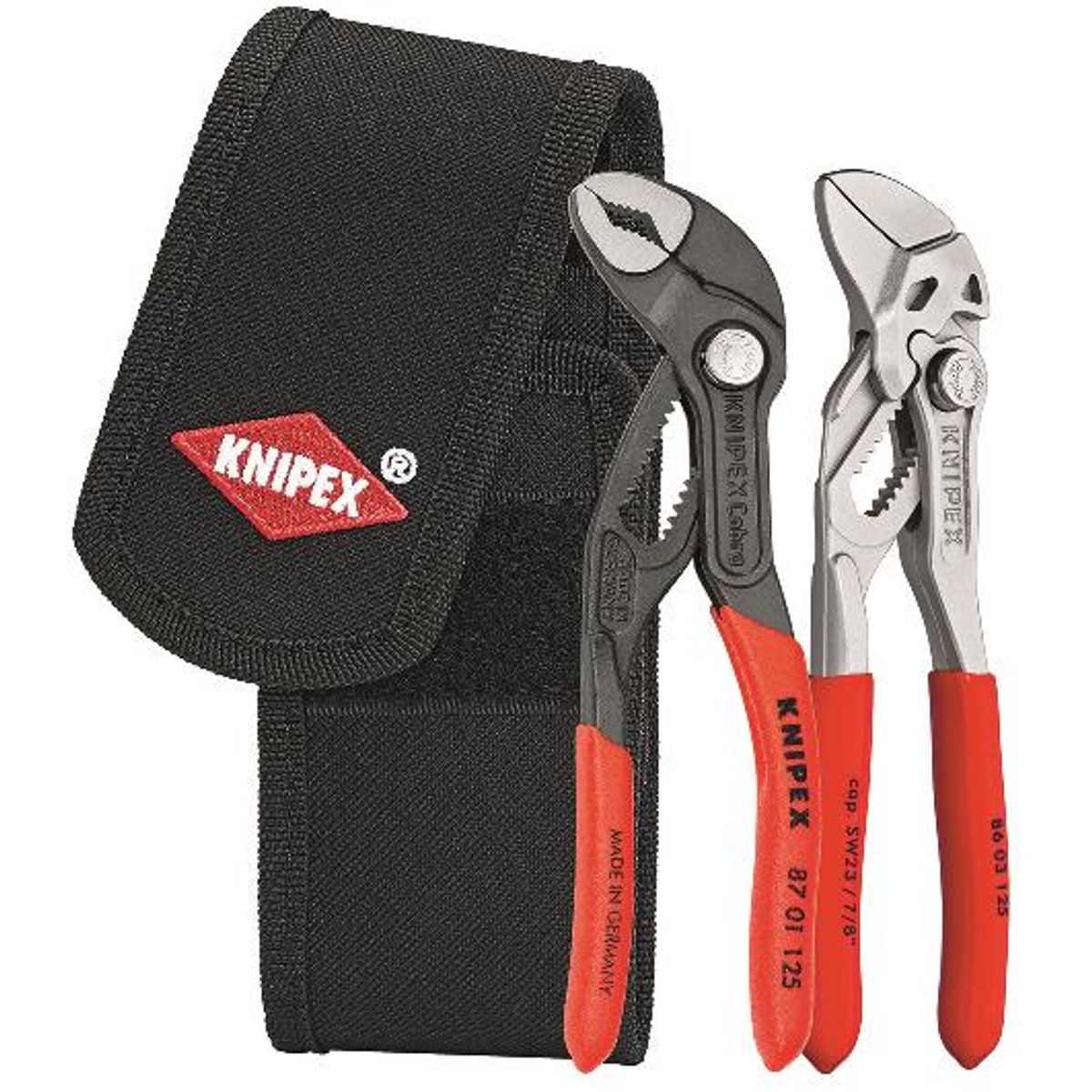 Knipex Mini-tangsæt i værktøjsbæltetaske